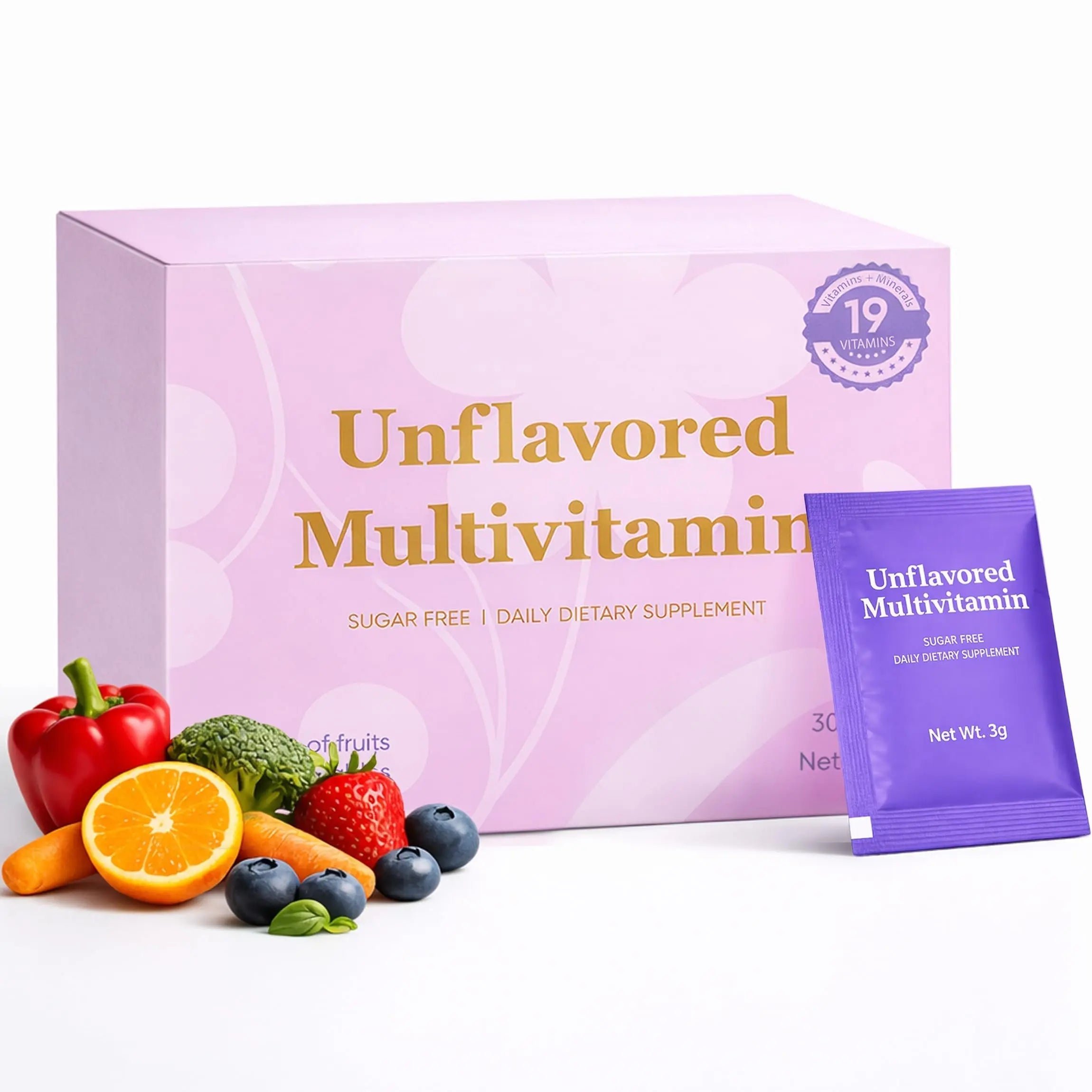 Unflavored Vitamin Powder, Multivitamin Powder Supplement with 19 Vitamins & Minerals + 15 Fruit & Veggie Blend, Supports Healthy Growth PRCYZOAu supplements