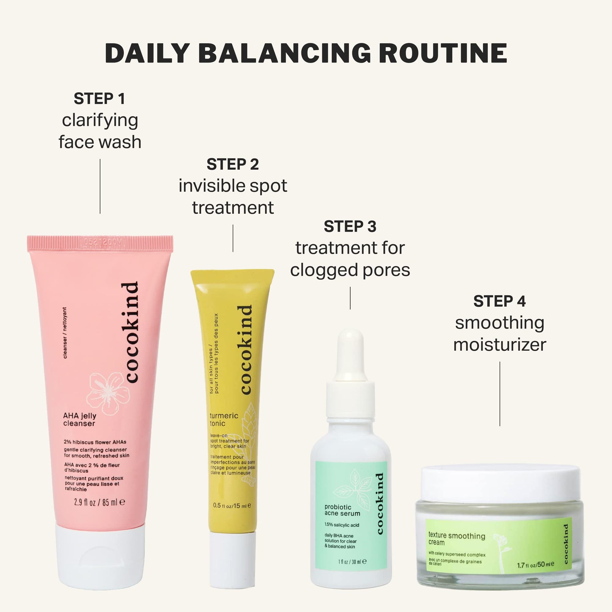 Cocokind Postbiotic Acne Serum, Salicylic Acid Serum and BHA Liquid Exfoliant - Exfoliating, Brightening and Hydrating Serum CocokindAu supplements