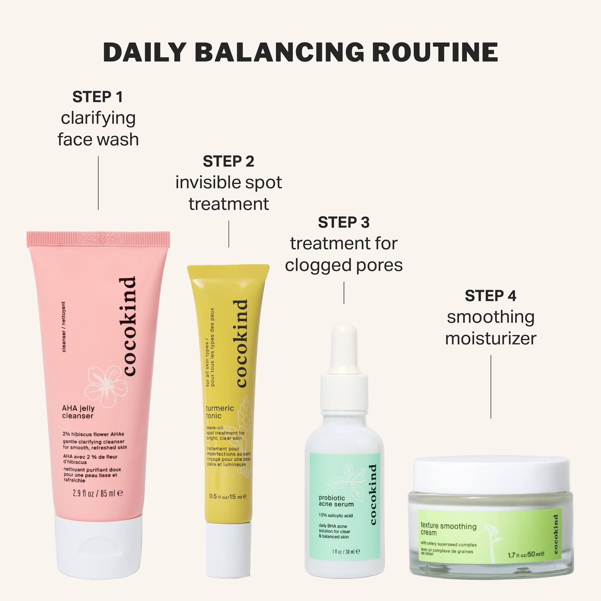 Cocokind Postbiotic Acne Serum, Salicylic Acid Serum and BHA Liquid Exfoliant - Exfoliating, Brightening and Hydrating Serum CocokindAu supplements
