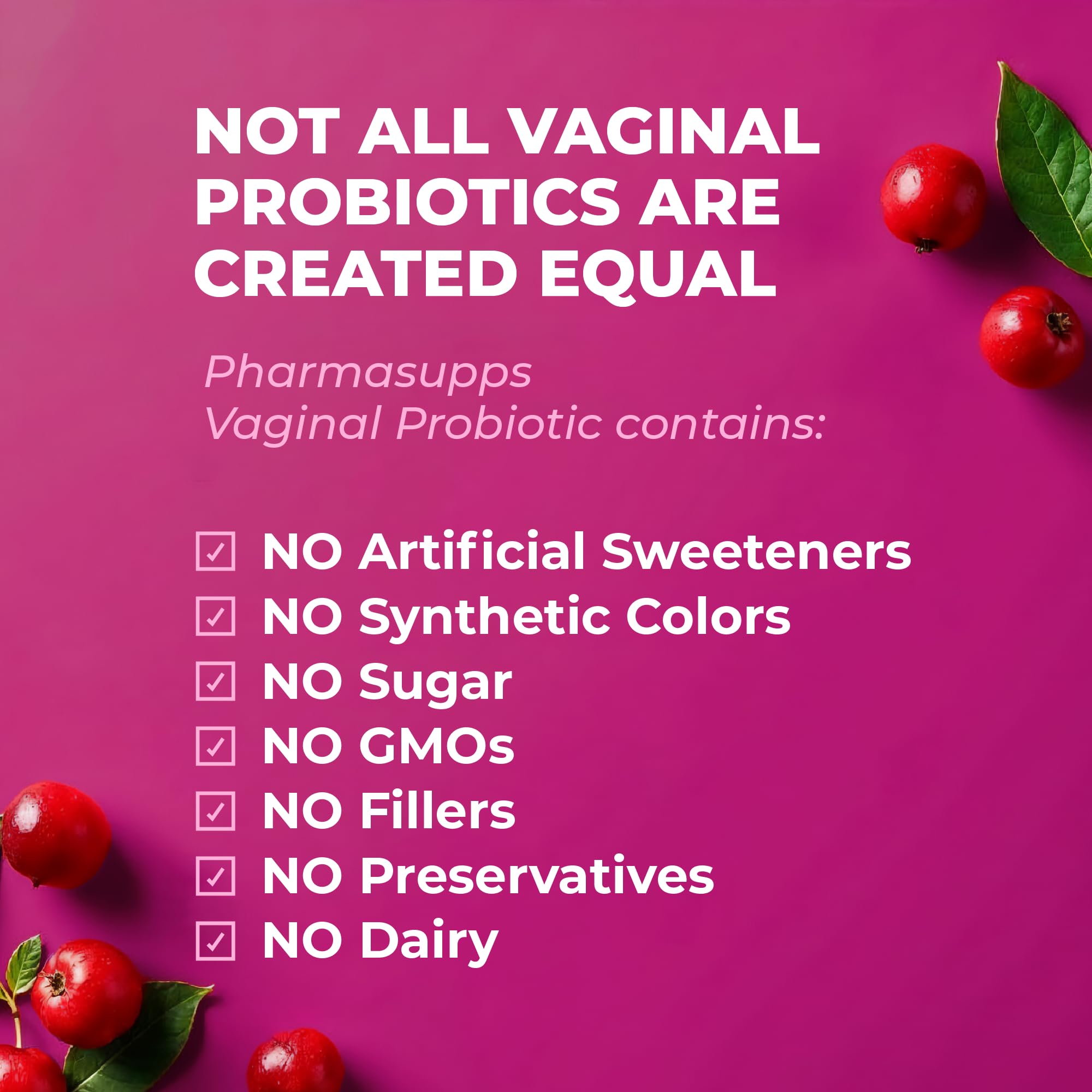 Women’s Probiotic for Vaginal Health | 50 Billion CFU with Probiotics, Prebiotic, Postbiotics & Cranberry for pH Balance, UTI Support, Yeast, Gut Health, Odor, Dryness & Feminine Comfort PharmaSuppsAu supplements