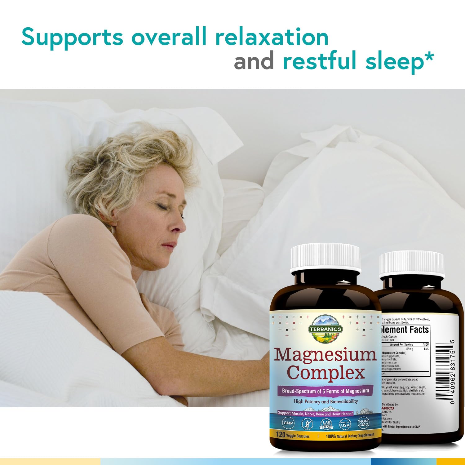 Terranics Magnesium Complex, Total 240 Capsules, Max Absorption, Glycinate, Citrate TerranicsAu supplements