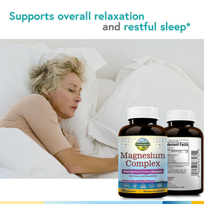 Terranics Magnesium Complex, Total 240 Capsules, Max Absorption, Glycinate, Citrate TerranicsUS supplements