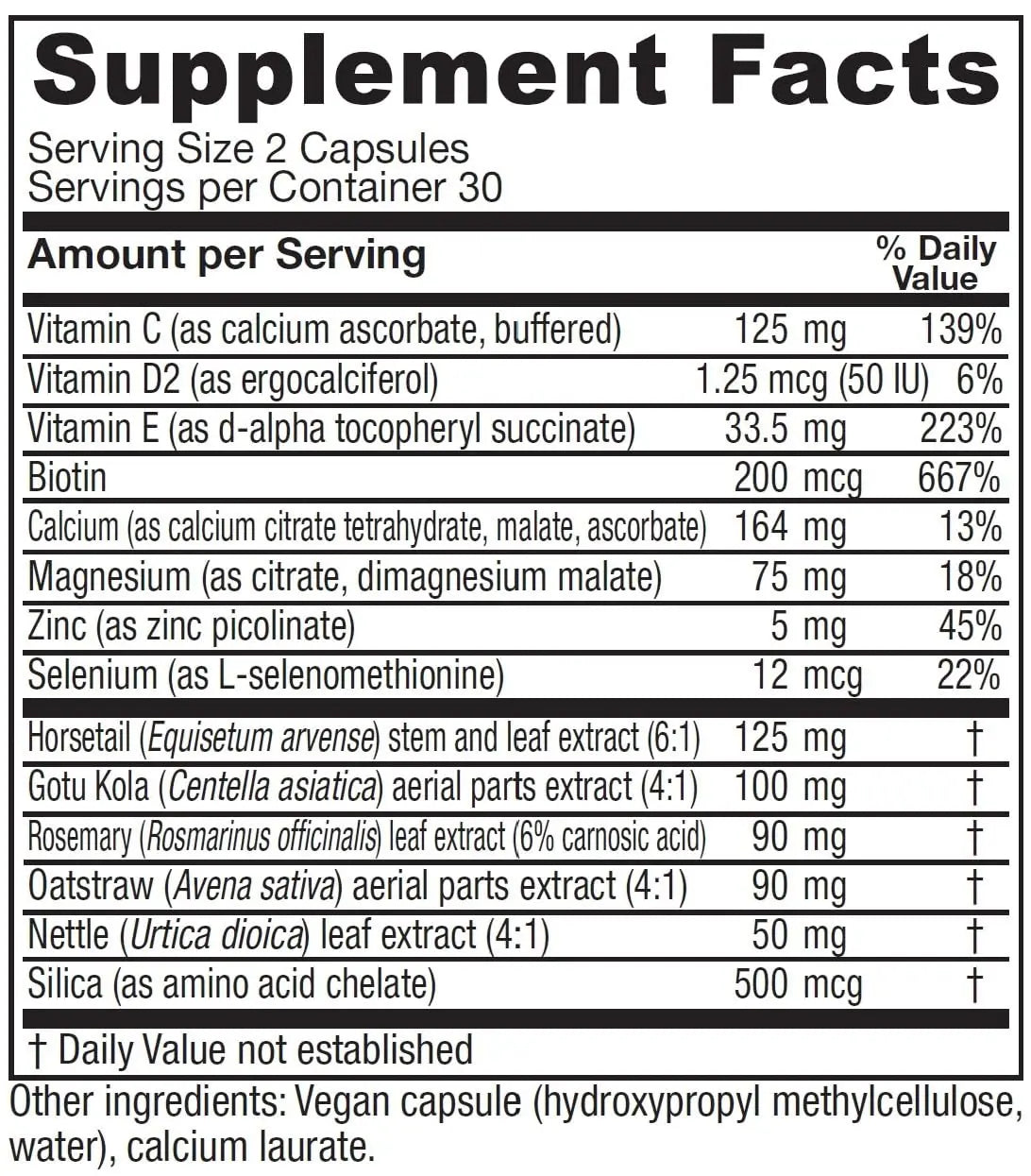 Vitanica, Luminous, Hair, Skin and Nail Support, Vegan, 60 Capsules VitanicaAu supplements