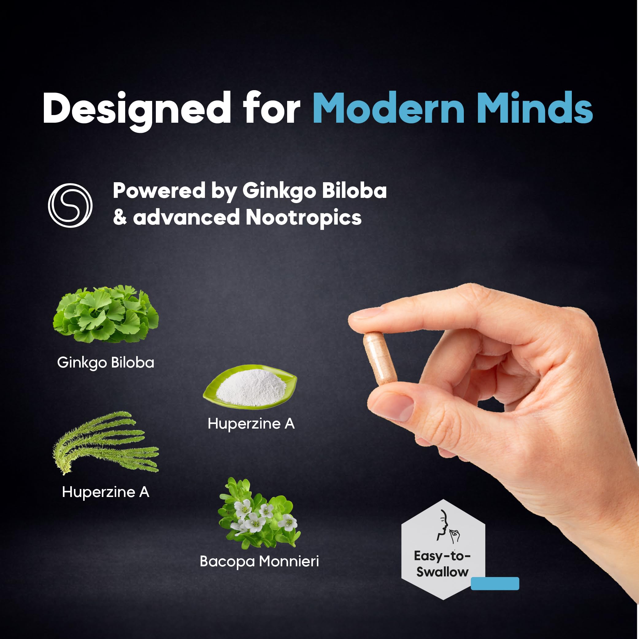 Brain Neuro Matrix – Memory & Focus Nootropic with Ginkgo Biloba & Huperzine A – Caffeine-Free Vegan Brain Supplement for Clarity, Focus & Mood – 90 Capsules (3-Month Supply) KaitaminAu supplements