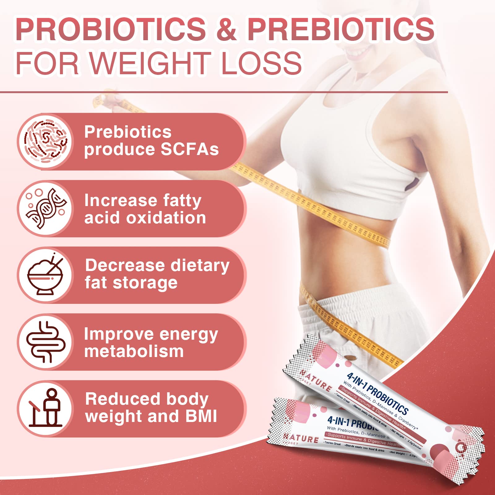 Probiotics-for-Women Prebiotics-and-Probiotics-Powder, 100-Billion-CFUs 45-Day-Supply NATURE TARGETAu supplements