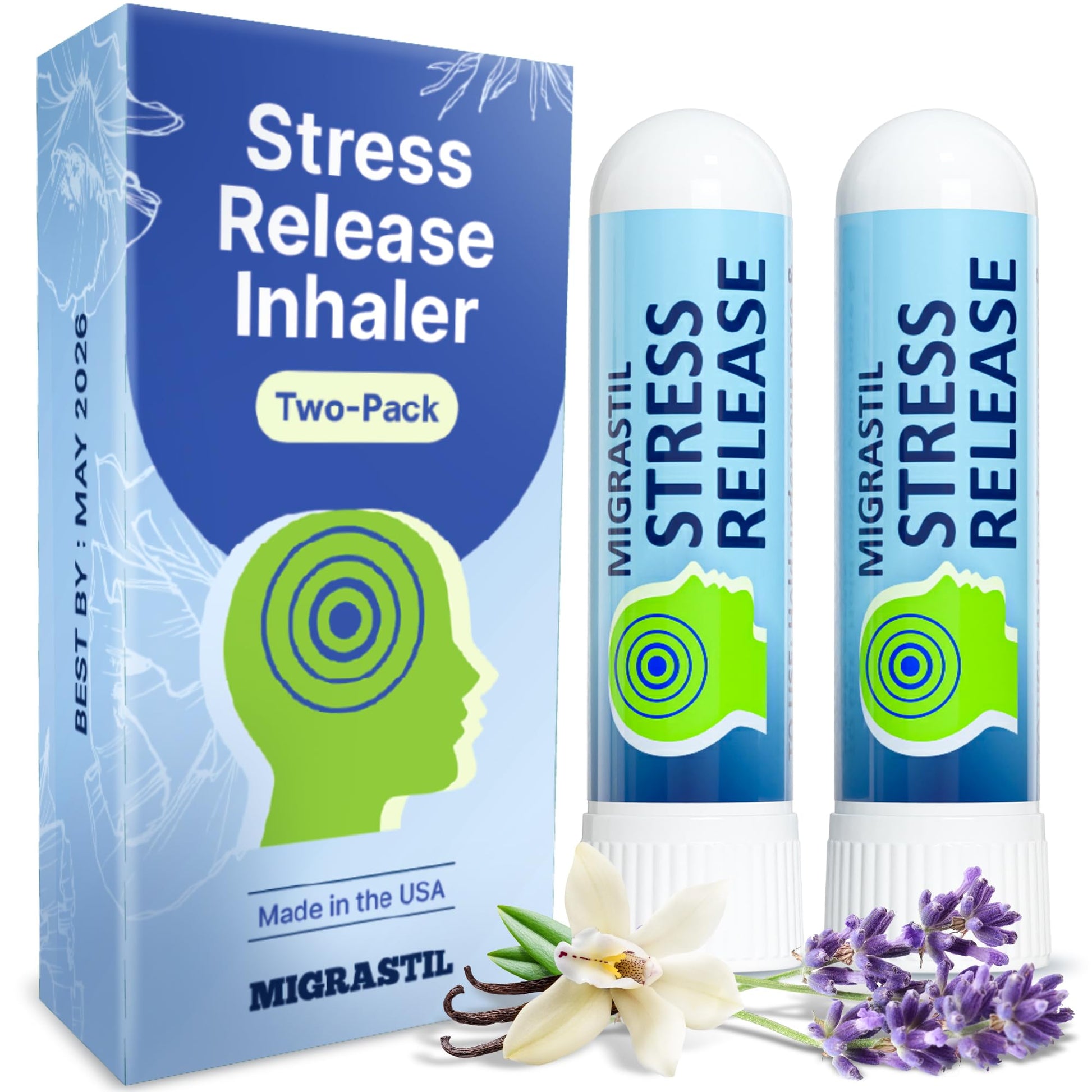Basic Vigor Migrastil Extra Strength Migraine Stick & Stress Release Inhaler 2-Pack Basic VigorAu supplements
