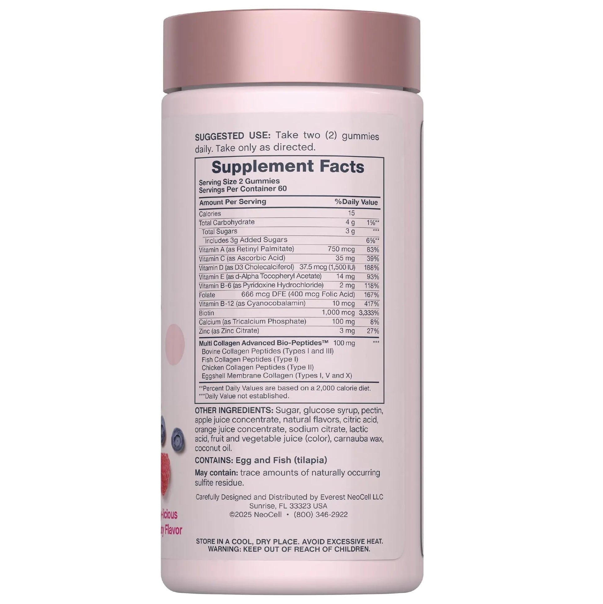 NeoCell Women's Multi Gummy with Collagen | 120 Gummies | Essential Vitamins & Minerals | Berry Flavor Supplement NeoCellAu supplements