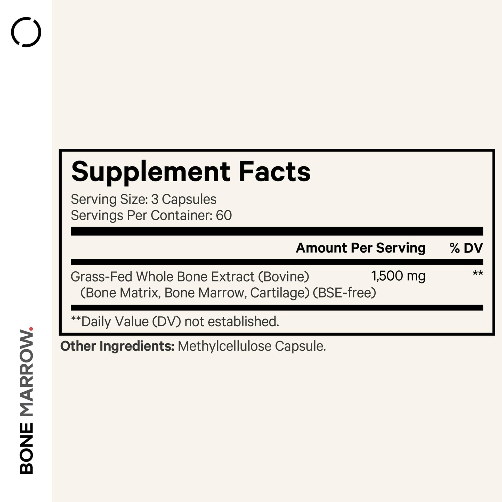 Codeage Grass-Fed Bone Marrow Supplement – Freeze-Dried, Non-Defatted Beef Bone Matrix & Cartilage – 1500mg per Serving, 180 Capsules CodeageAu supplements