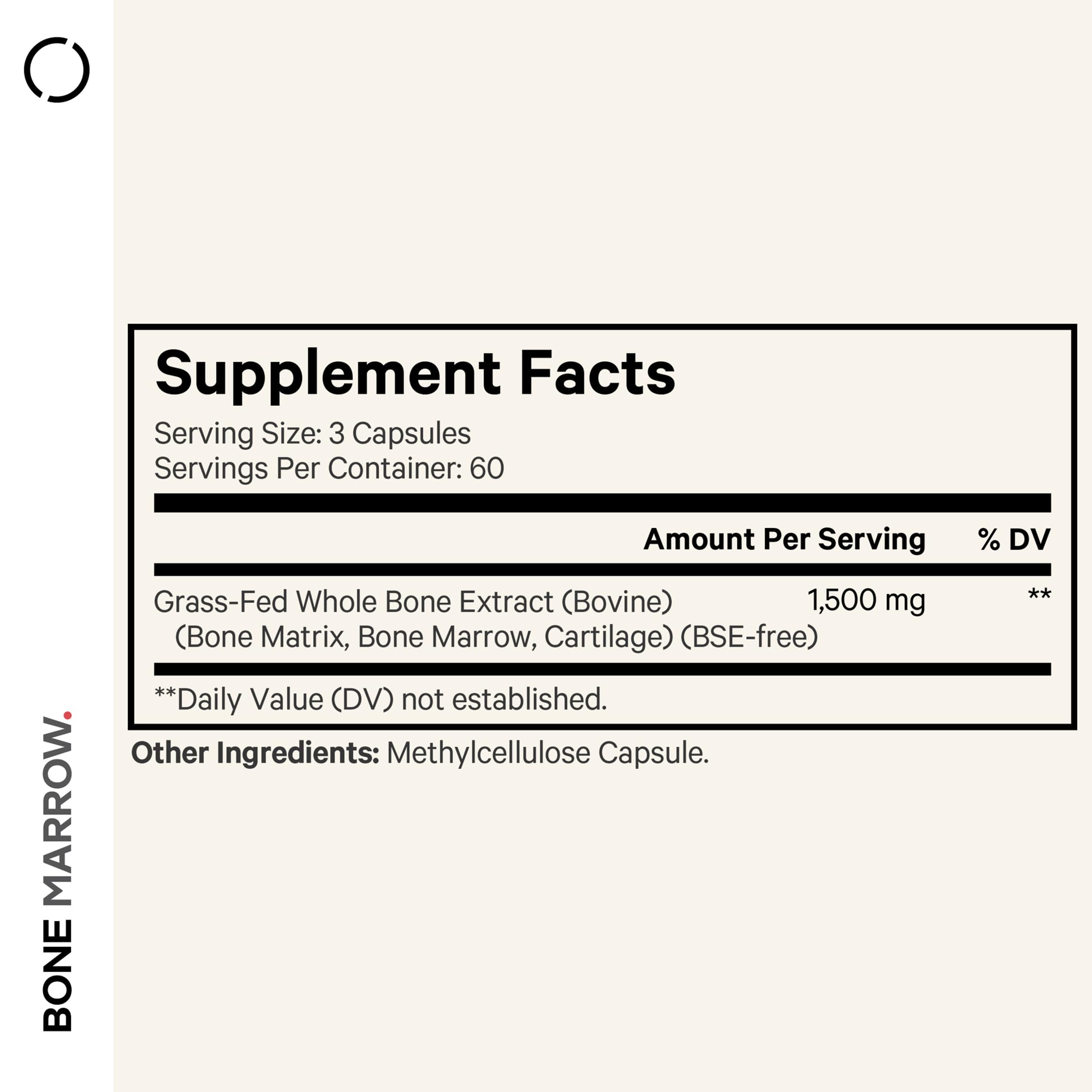 Codeage Grass-Fed Bone Marrow Supplement – Freeze-Dried, Non-Defatted Beef Bone Matrix & Cartilage – 1500mg per Serving, 180 Capsules CodeageAu supplements