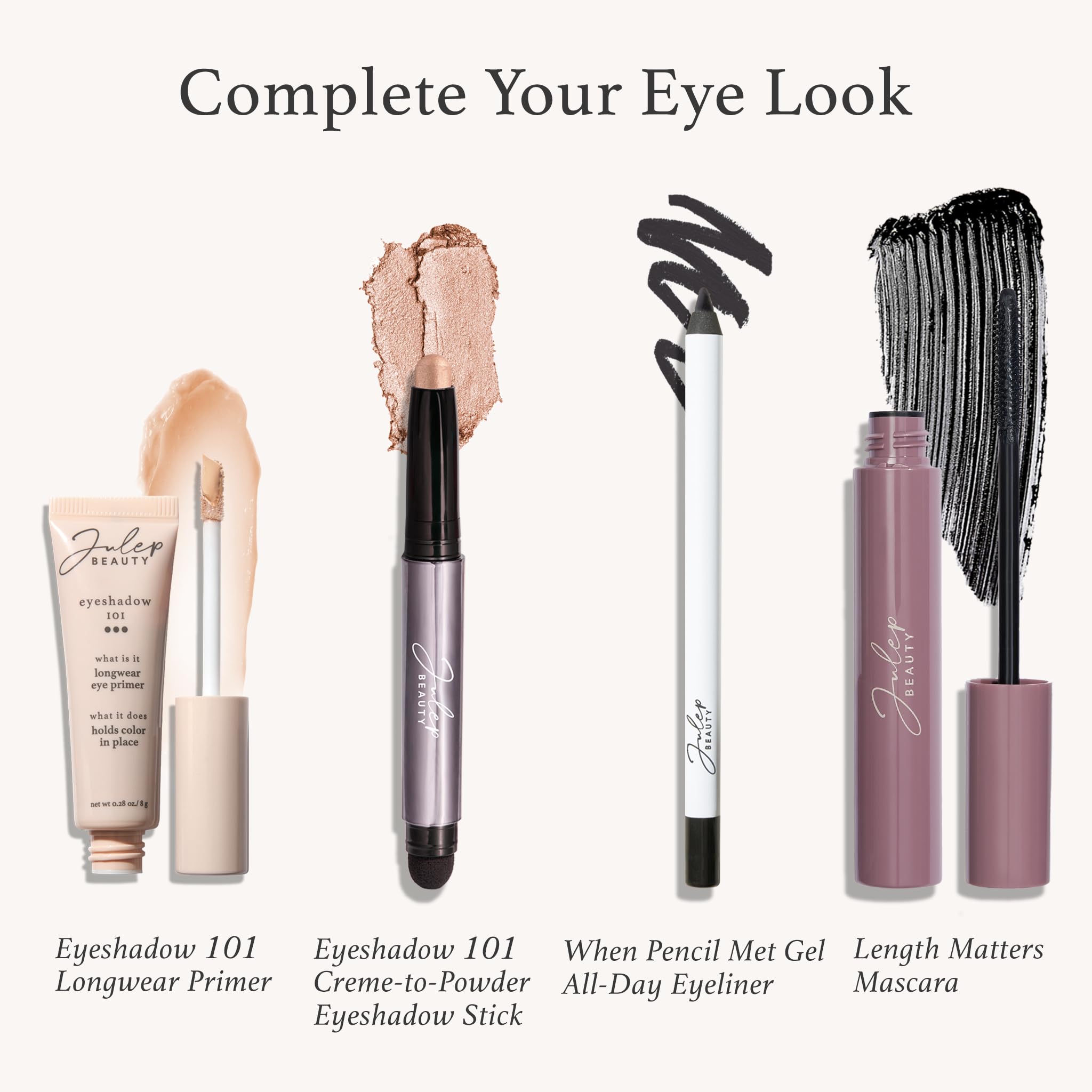 Julep Eyeshadow 101 Crème-to-Powder Waterproof Eyeshadow Stick Duo – Long-Lasting, Crease-Proof, Easy Apply with Built-in Smudger - Desert & Champagne JulepAu supplements