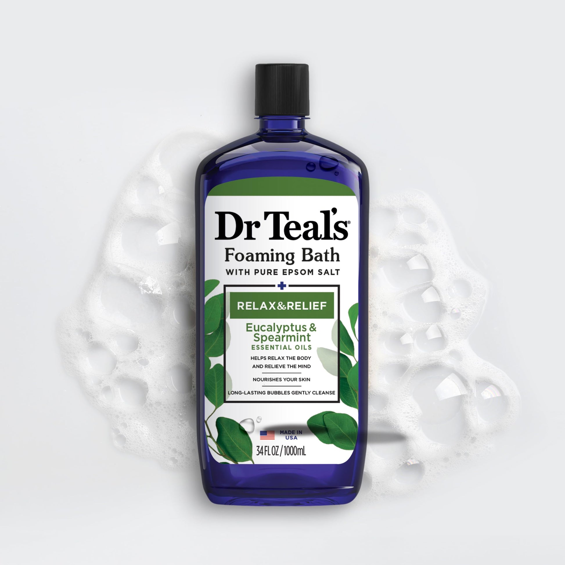 Dr Teal's Foaming Bath with Pure Epsom Salt, Relax & Relief with Eucalyptus & Spearmint Dr Teal'sAu supplements