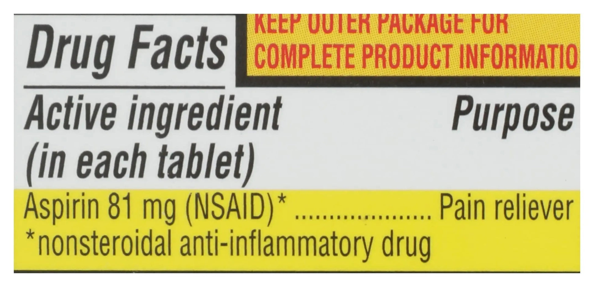 Rite Aid Aspirin Enteric Tablets, 81 mg Aspirin - 120 ct, Low Dose Aspirin | NSAID | Migraine Relief Products | Safety Coated | Enteric Coated Aspirin Regime (Package May Vary) Rite AidAu supplements
