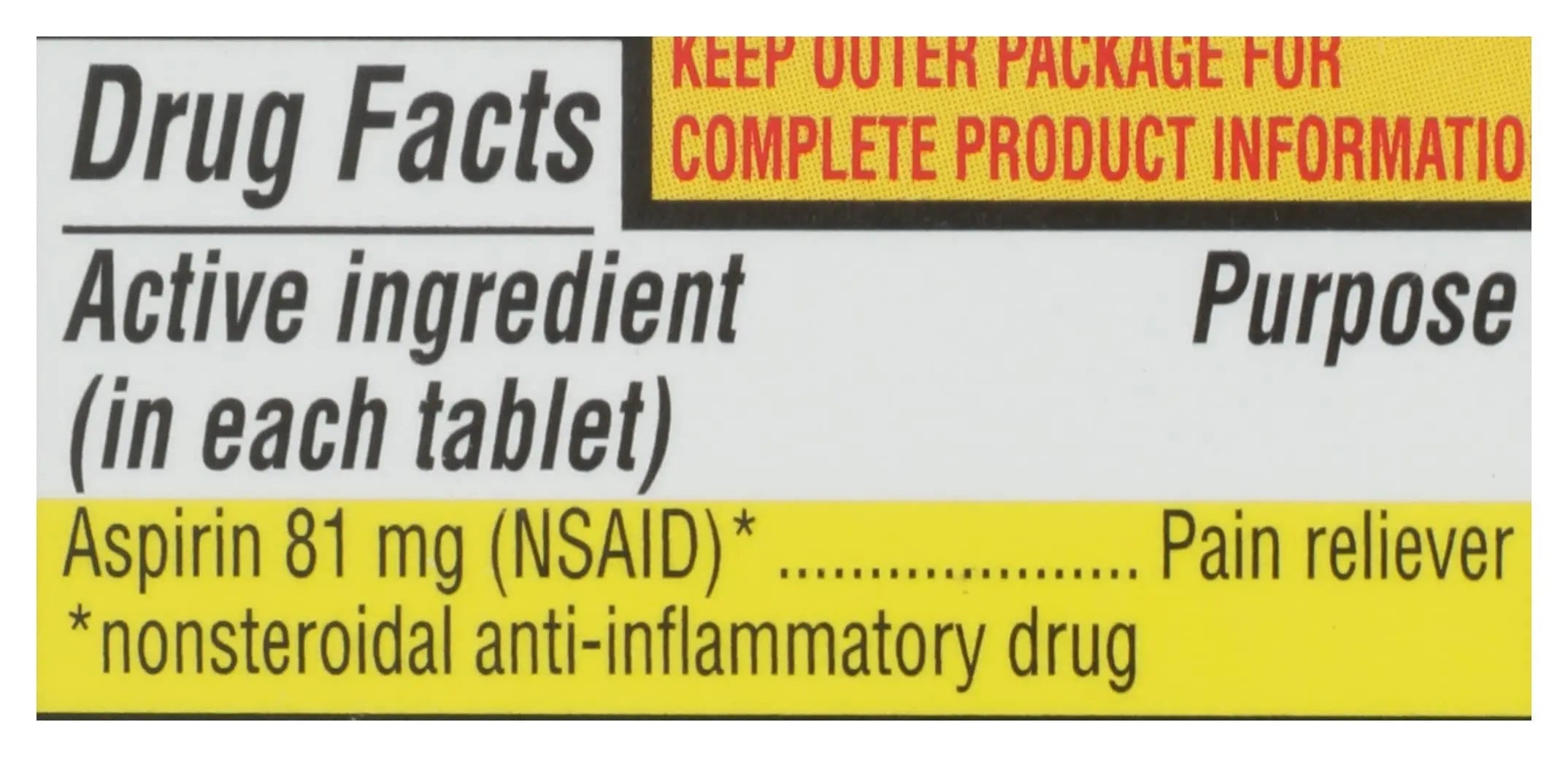 Rite Aid Aspirin Enteric Tablets, 81 mg Aspirin - 120 ct, Low Dose Aspirin | NSAID | Migraine Relief Products | Safety Coated | Enteric Coated Aspirin Regime (Package May Vary) Rite AidAu supplements