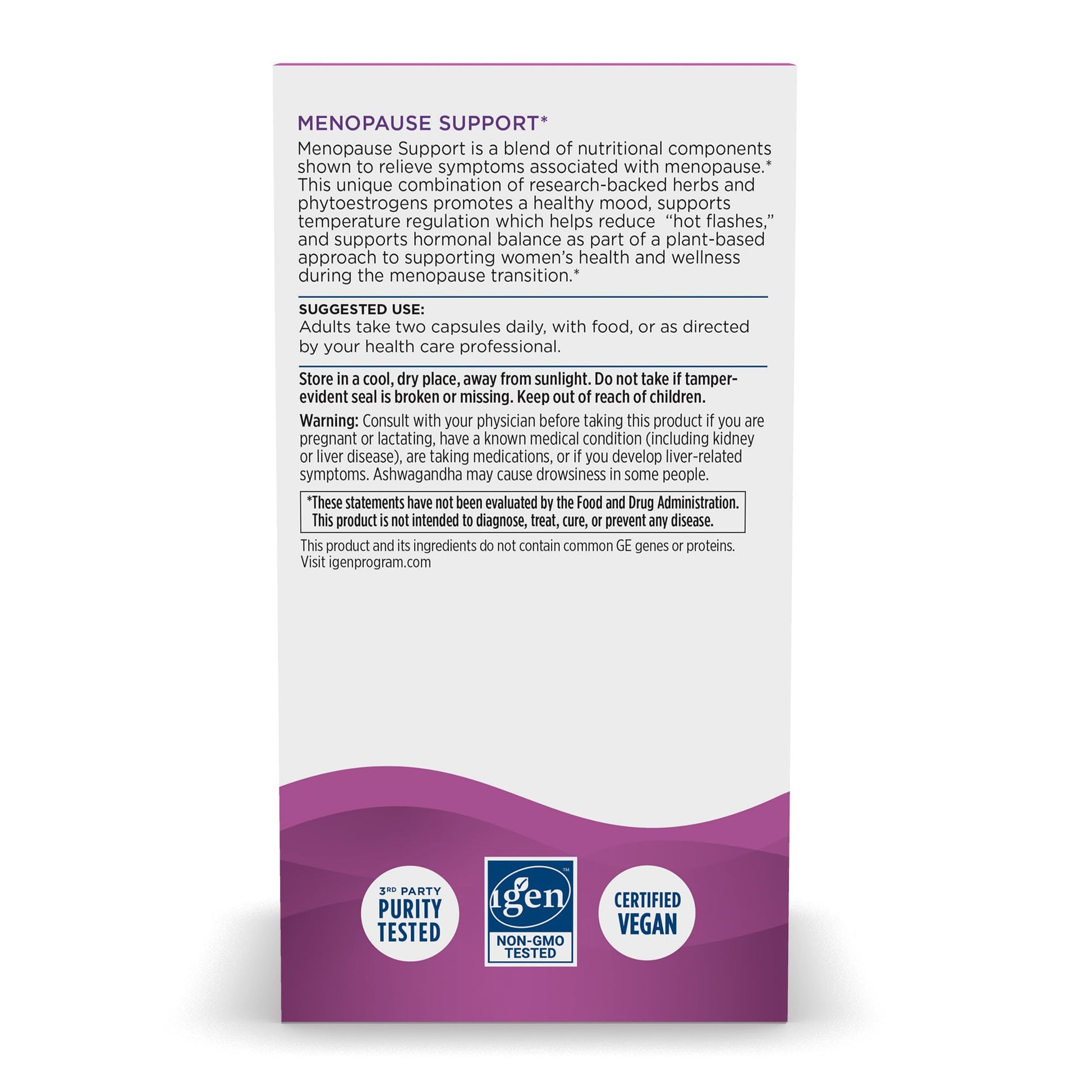 Nordic Naturals Menopause Support -Unflavored - 60 Capsules - Women’s Hormone-Support Supplement for Menopause, Mood Balance & Hot-Flash Support - Plant-Based Herbs and Phytoestrogens - 30 Servings Nordic NaturalsAu supplements