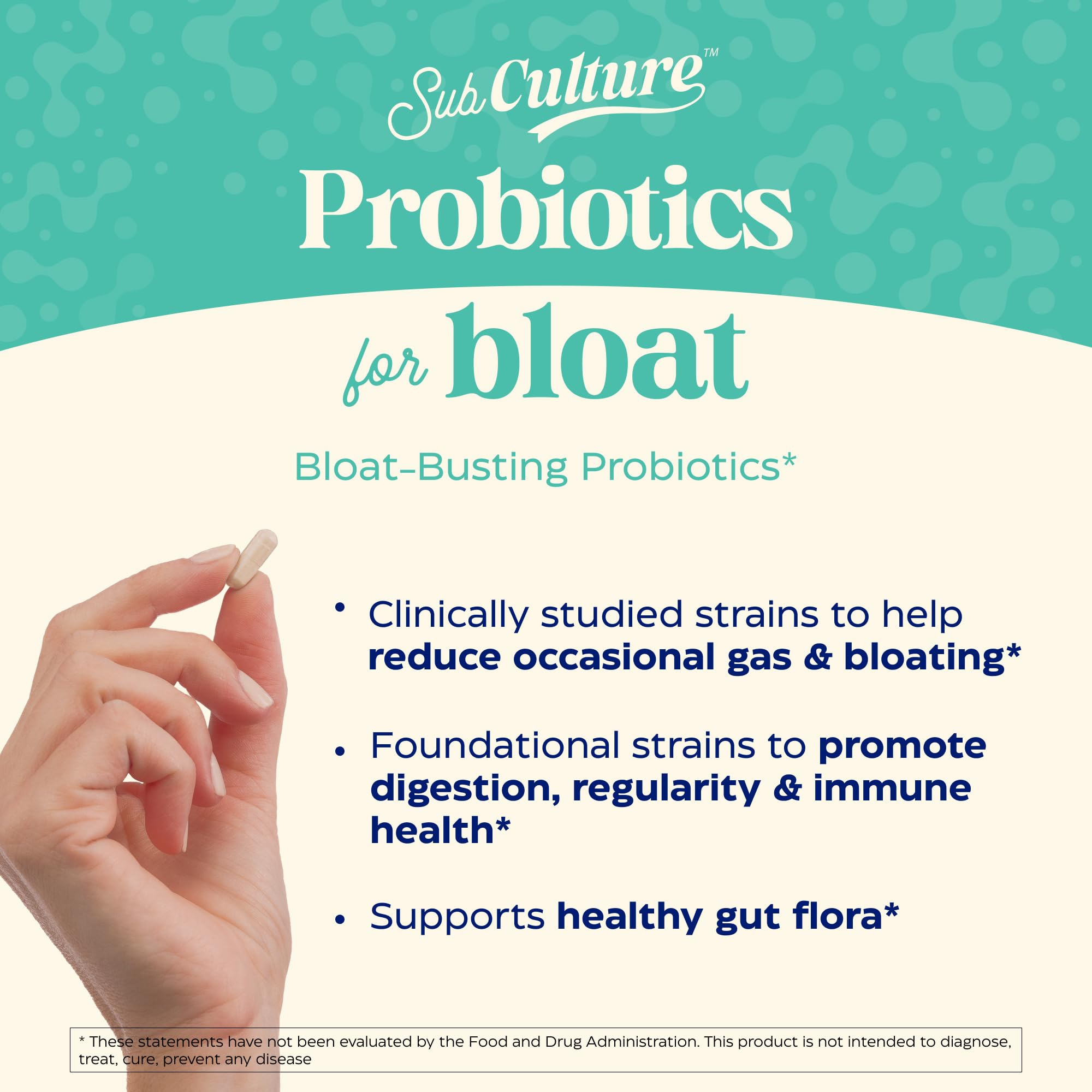 Enzymedica SubCulture Probiotics for Gas & Bloating, 50 Billion CFU, Supports Immune & Digestive Health, Regularity & Gut Flora, 30 Count EnzymedicaAu supplements