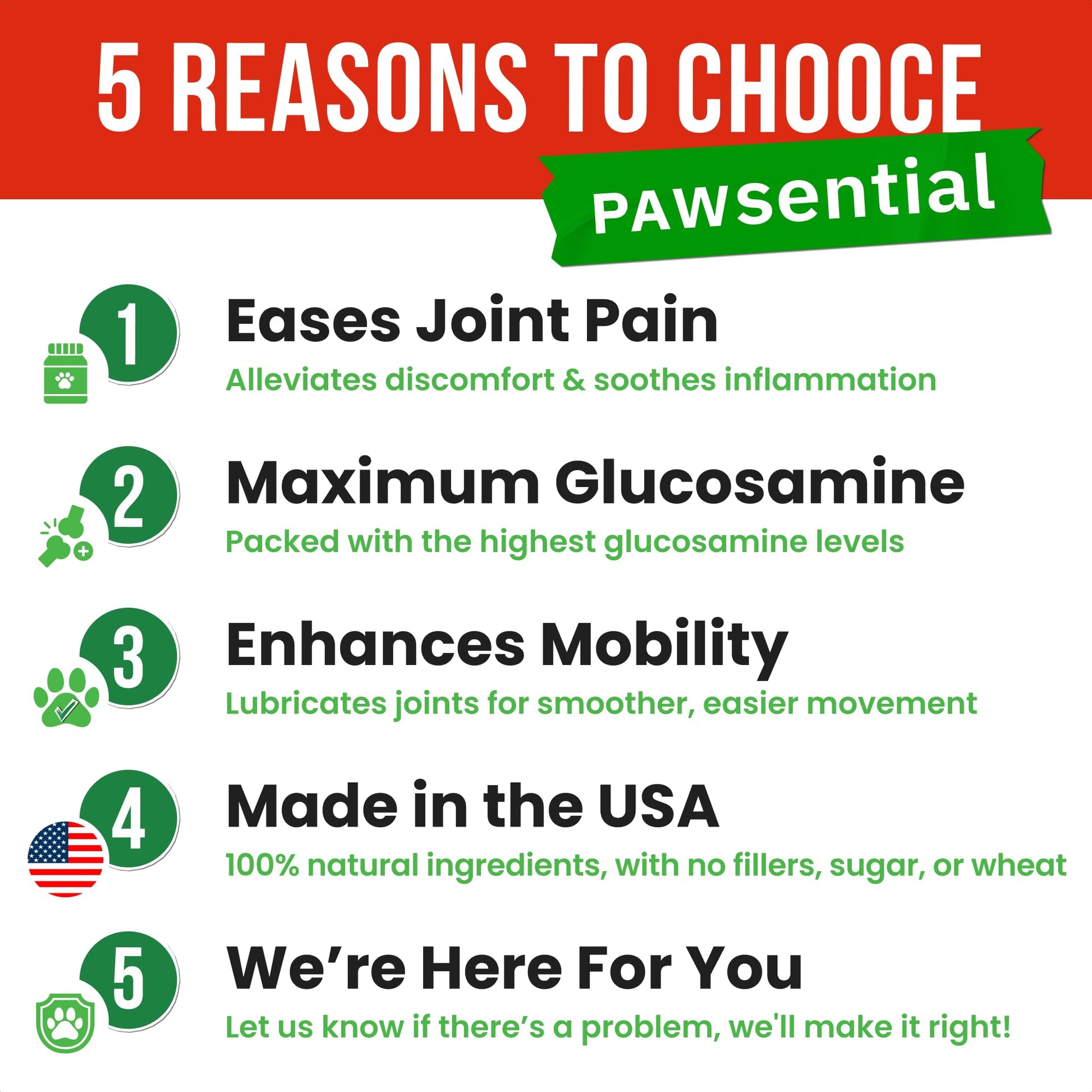 Pawsential Hemp Treats - Dog Joint Supplement - Mobility Support Chews w/Glucosamine Chondroitin, Turmeric, MSM - Hip & Joint Chews - Joint Pain Relief Treats - 120Ct PawsentialAu supplements