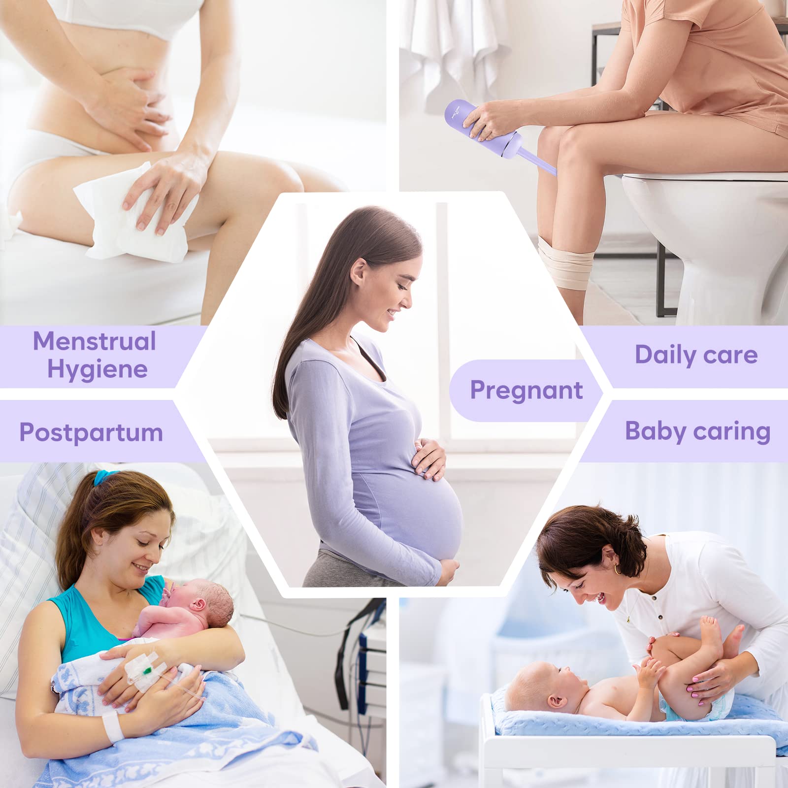 Portable Peri Bottle for Postpartum & Perineal Care: Easy@Home Handheld Bidet Perfect for Personal Easy@HomeAu supplements