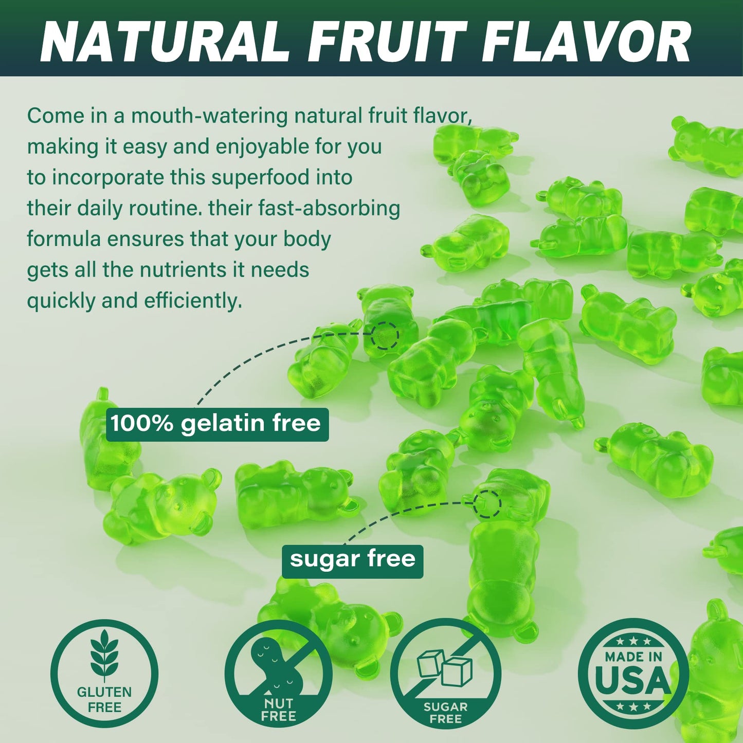 Sugar-Free Sea Moss Iodine Gummies 5000mg, Extra Strength Irish Moss Gel Supplement EnvyCureUS supplements