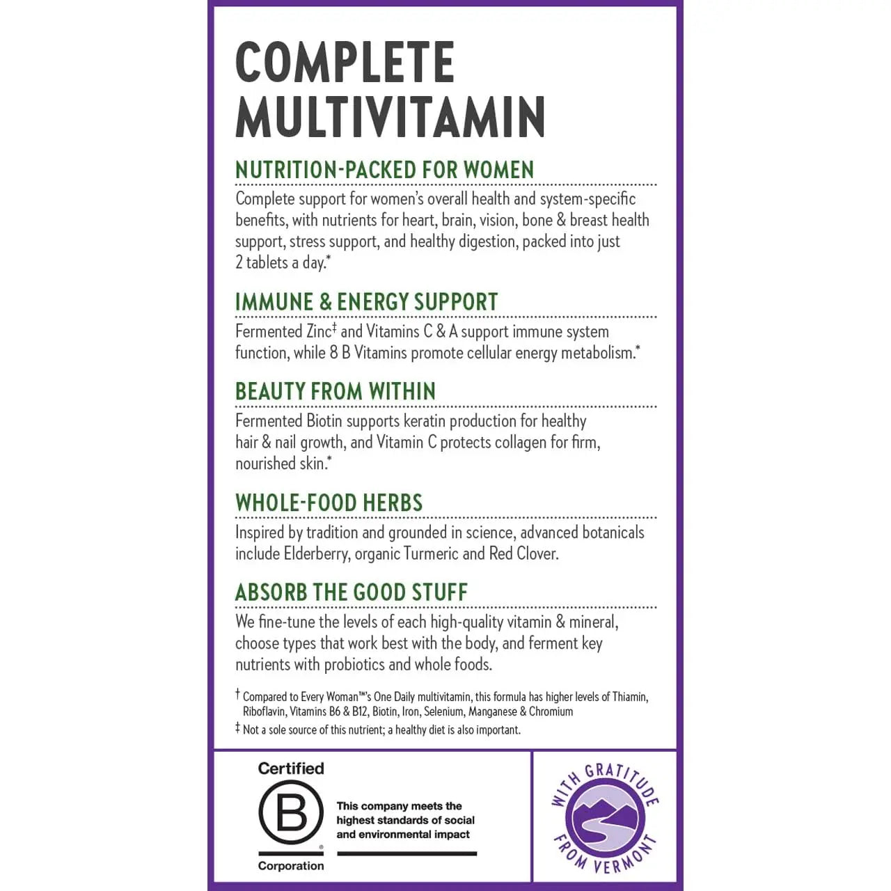 New Chapter Women's Multivitamin Advanced Formula for Stress, Bone, Immune, Beauty & Energy Support, Higher Levels New ChapterAu supplements