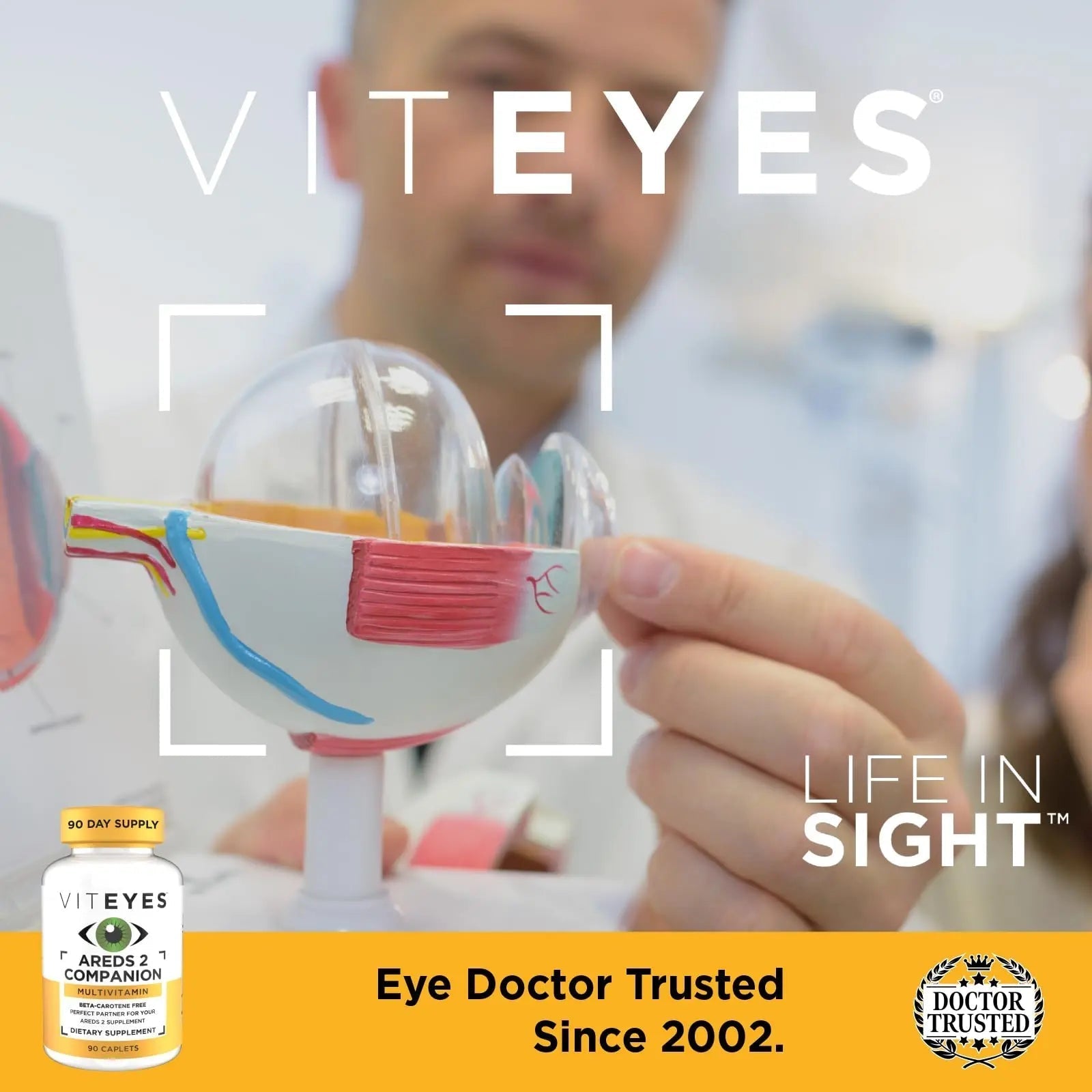 Viteyes Classic AREDS 2 Companion Beta-Carotene Free Multivitamin Supplement, Comprehensive Multivitamin Formula ViteyesAu supplements