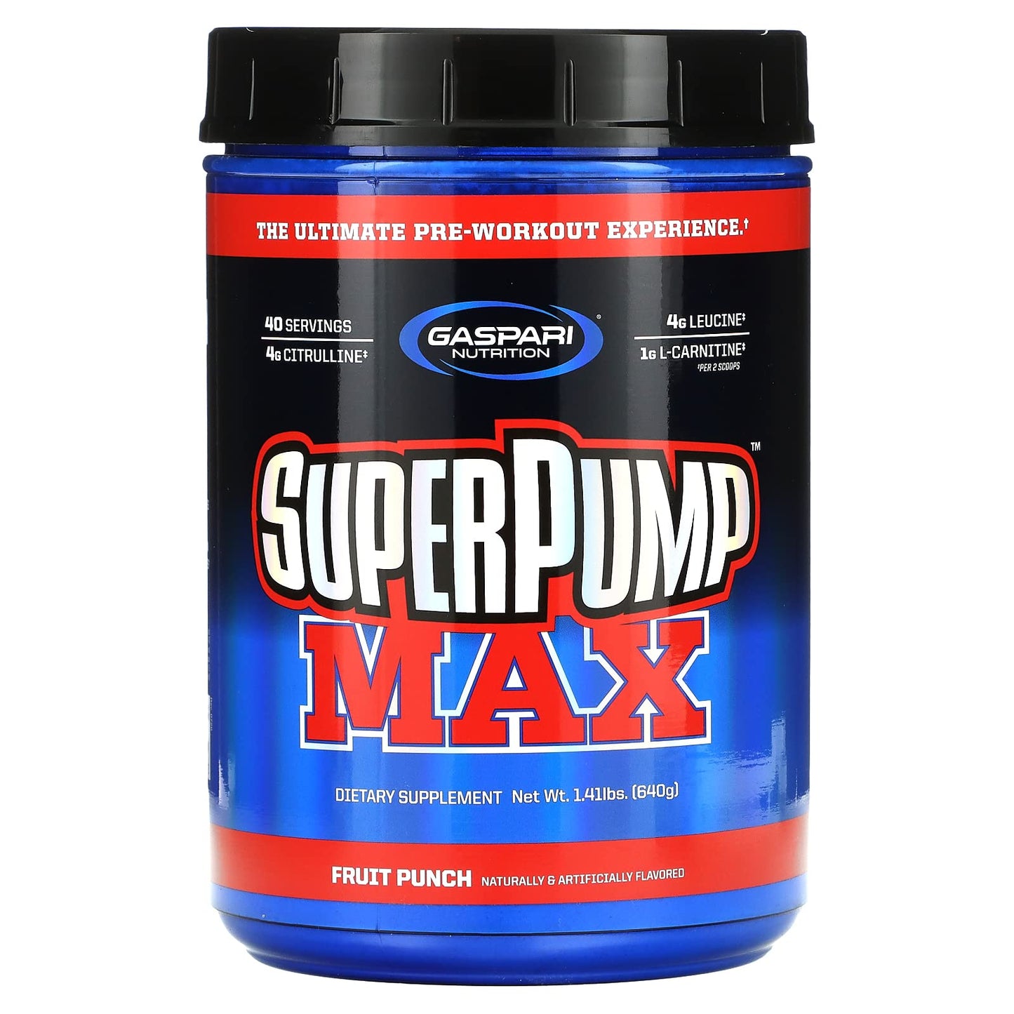 Gaspari Nutrition - SuperPump MAX - The Ultimate Pre Workout Powder, Sustained Energy Gaspari NutritionUS supplements