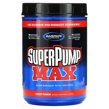 Gaspari Nutrition - SuperPump MAX - The Ultimate Pre Workout Powder, Sustained Energy Gaspari NutritionAu supplements