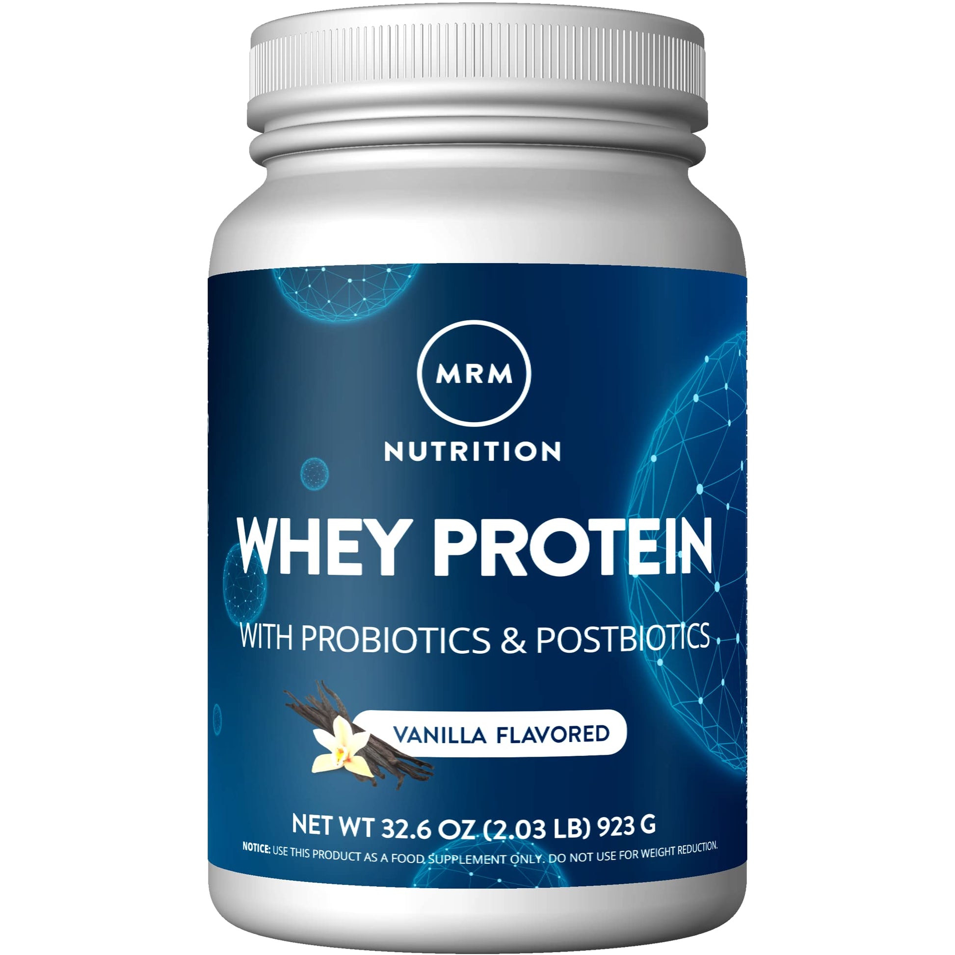 MRM Nutrition Whey Protein | Vanilla Flavored |18g Protein | with 2 Billion probiotics MRMUS supplements