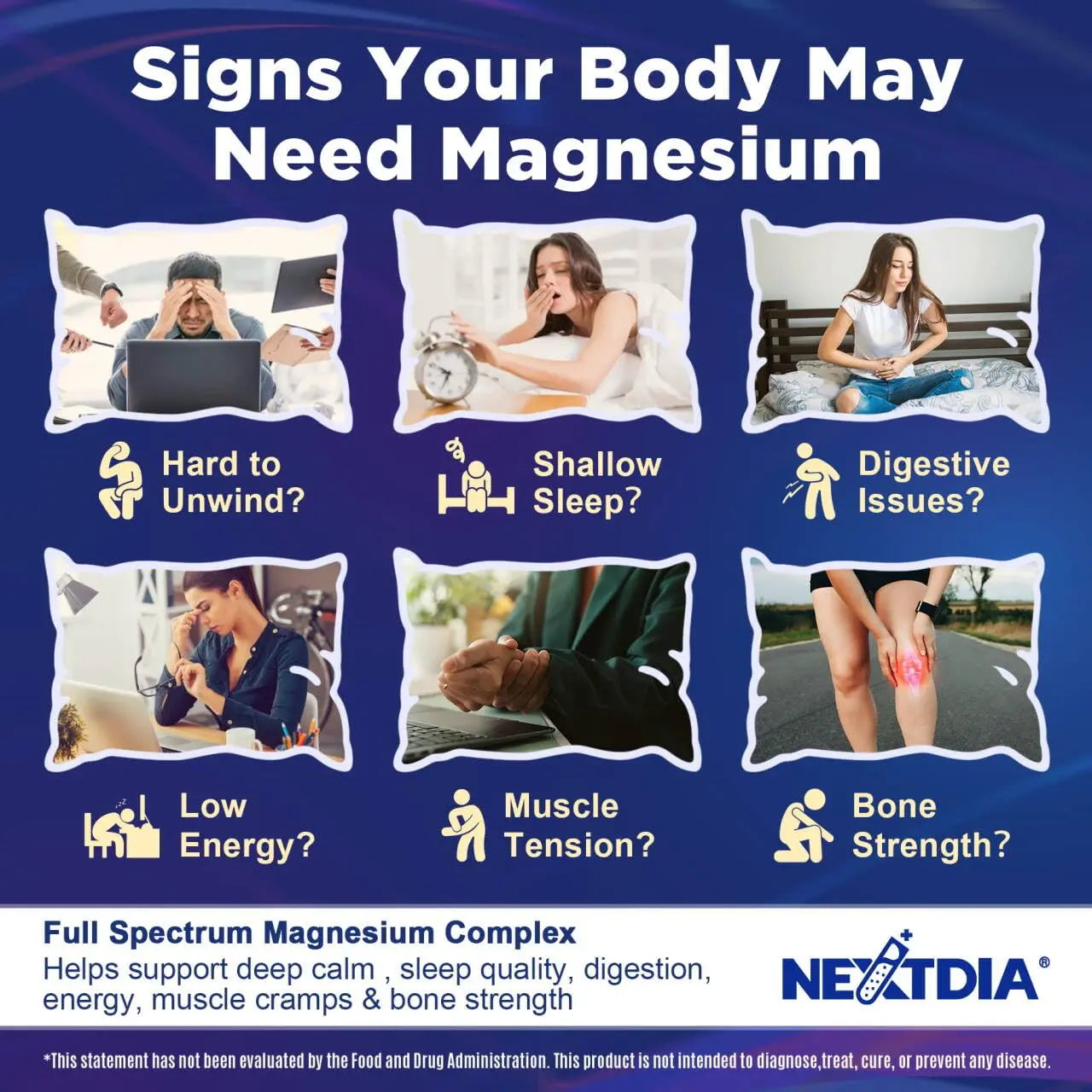 Full Spectrum Magnesium Glycinate Complex 21 in 1 Gummies for Deep Calm Sleep, 12 Forms Magnesium Citrate Malate Taurate Orotate for Women Men + Probiotics w/Ashwagandha, L-Theanine, GABA, 120Cts Nextdianz supplements