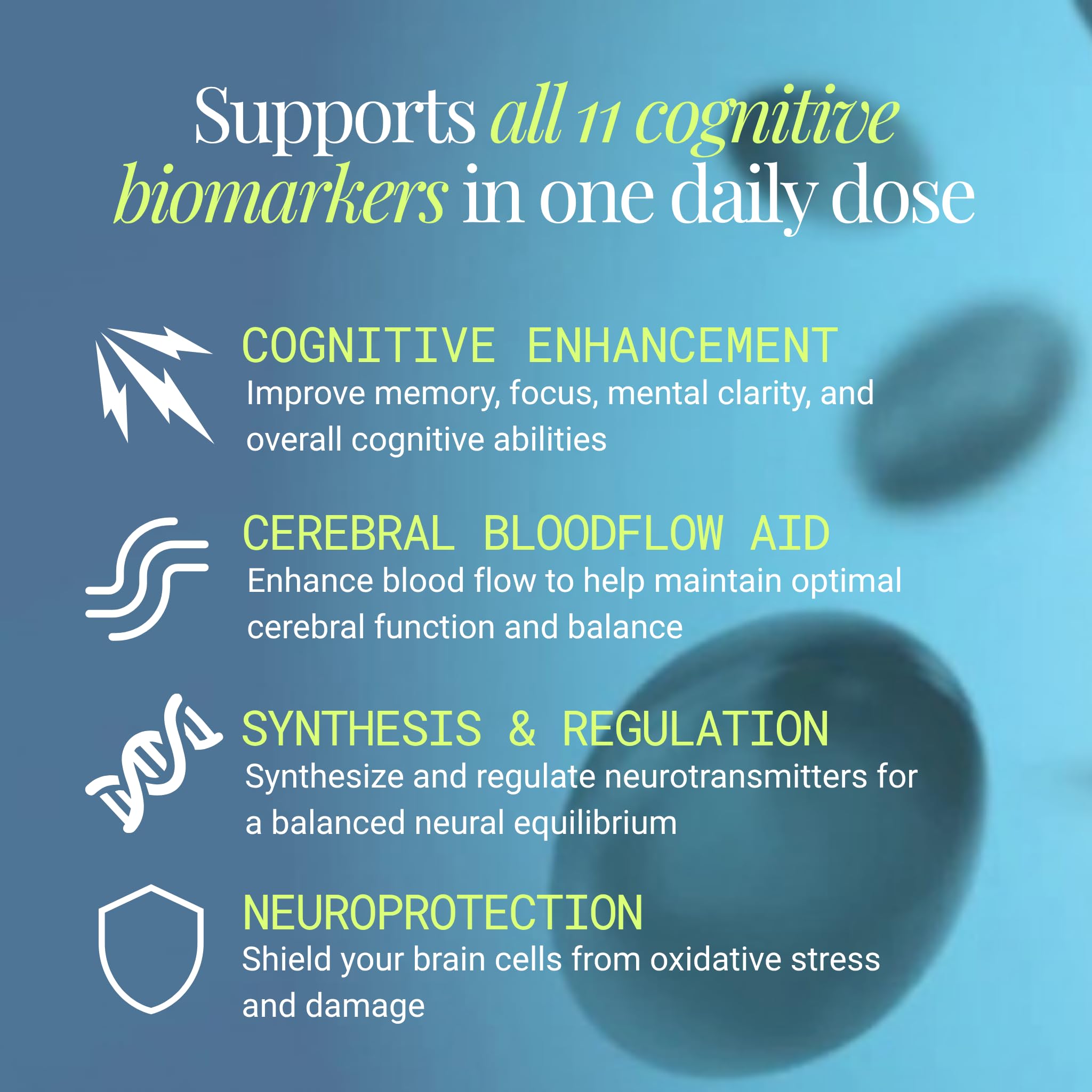 Essential Brain Health Supplements Nootropic for Memory and Focus – for Adults with NanoCap® Technology, Phosphatidylserine, Bacopa, Ginkgo Biloba, Omega 3, B6, B12, 60 Softgels by Greedy® Nutrition Platinum HealthAu supplements