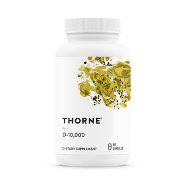 THORNE - Vitamin D3 Supplement - Supports Healthy Bones, Teeth, Muscles, Cardiovascular & Immune Function* - Gluten, Dairy & Soy-Free - 10,000 IU - 60 Servings THORNEAu supplements