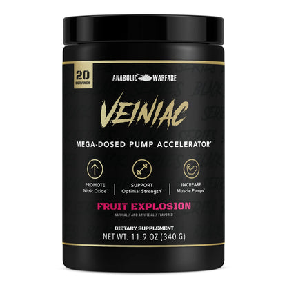 Anabolic Warfare Veiniac Muscle Pump Activator Supplement Stimulant Free Pre-Workout Anabolic WarfareUS supplements