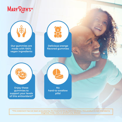 MaryRuth Organics Vegan Vitamin C Gummies | 2 Month Supply | Immune Support Supplement for Adults & Kids | Chewable Vitamin C Gummy Vitamins | Non-GMO | Pectin Based | 60 Count MARYRUTH'SUS supplements