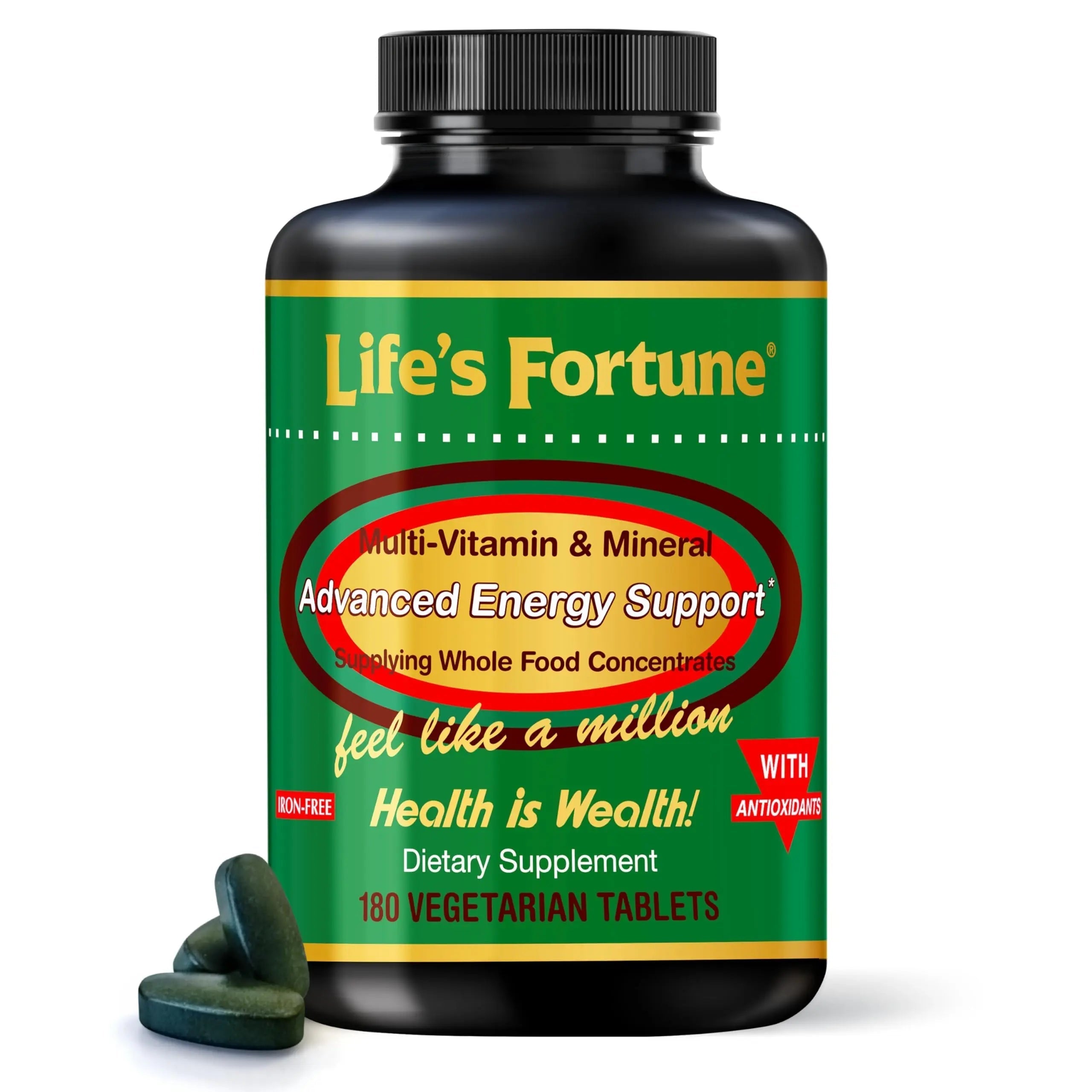 Life's Fortune Multivitamin & Mineral Supplement, Daily Natural Energy Source for Men & Women, with Superfood Greens Life's FortuneAu supplements