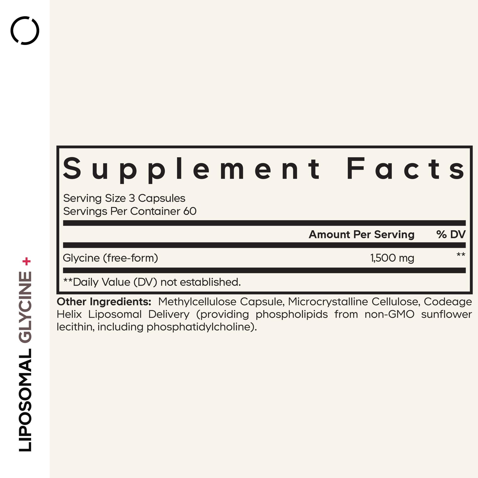 Codeage Liposomal Glycine+ Supplement - Free-Form Glycine 1,500 mg with Liposomal Delivery - 2-Month Supply - Amino Acid Capsules - Protein Support - Glycine Vitamins - 180 Capsules CodeageAu supplements