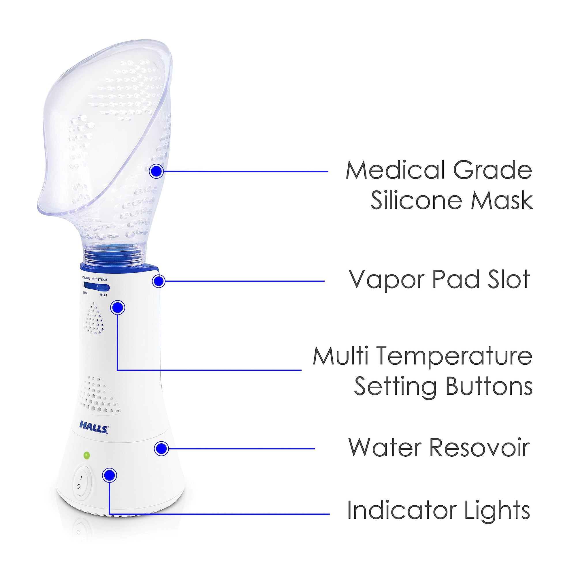 Crane x HALLS Corded Personal Steam Inhaler for Sinus, Congestion, Cough, & Cold Relief CraneAu supplements