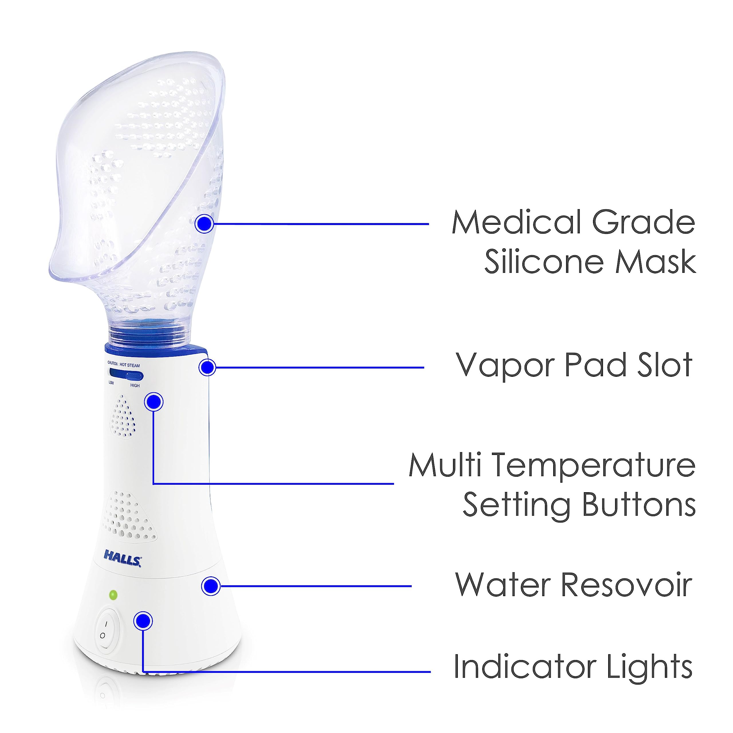 Crane x HALLS Corded Personal Steam Inhaler for Sinus, Congestion, Cough, & Cold Relief CraneAu supplements