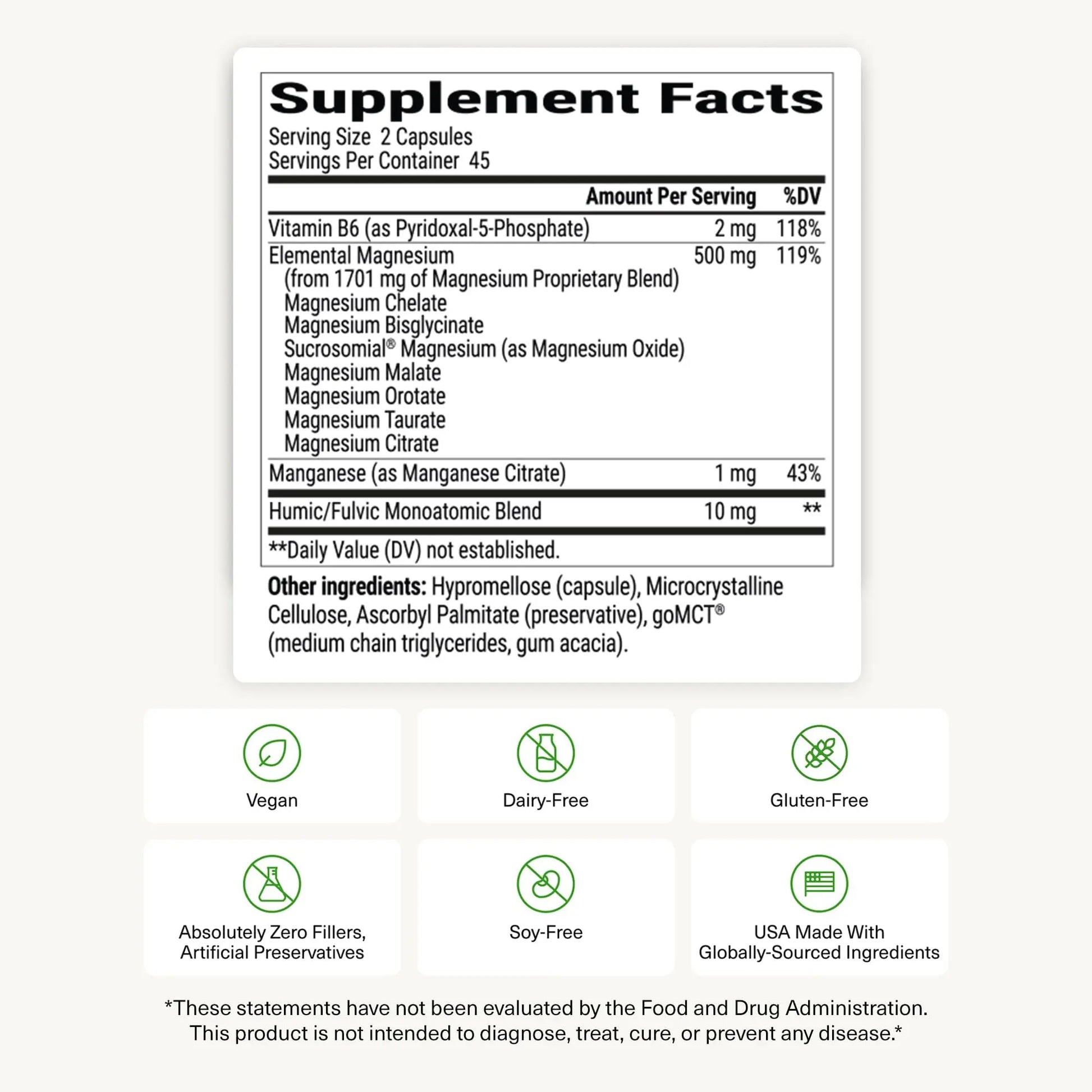 BIOptimizers Magnesium Breakthrough Supplement with 500mg - 7 Forms of Magnesium: Glycinate, Malate, Citrate, and More - Natural Support for Sleep and Cognitive Function -90 Capsules- Calming Vitamins BIOptimizersnz supplements