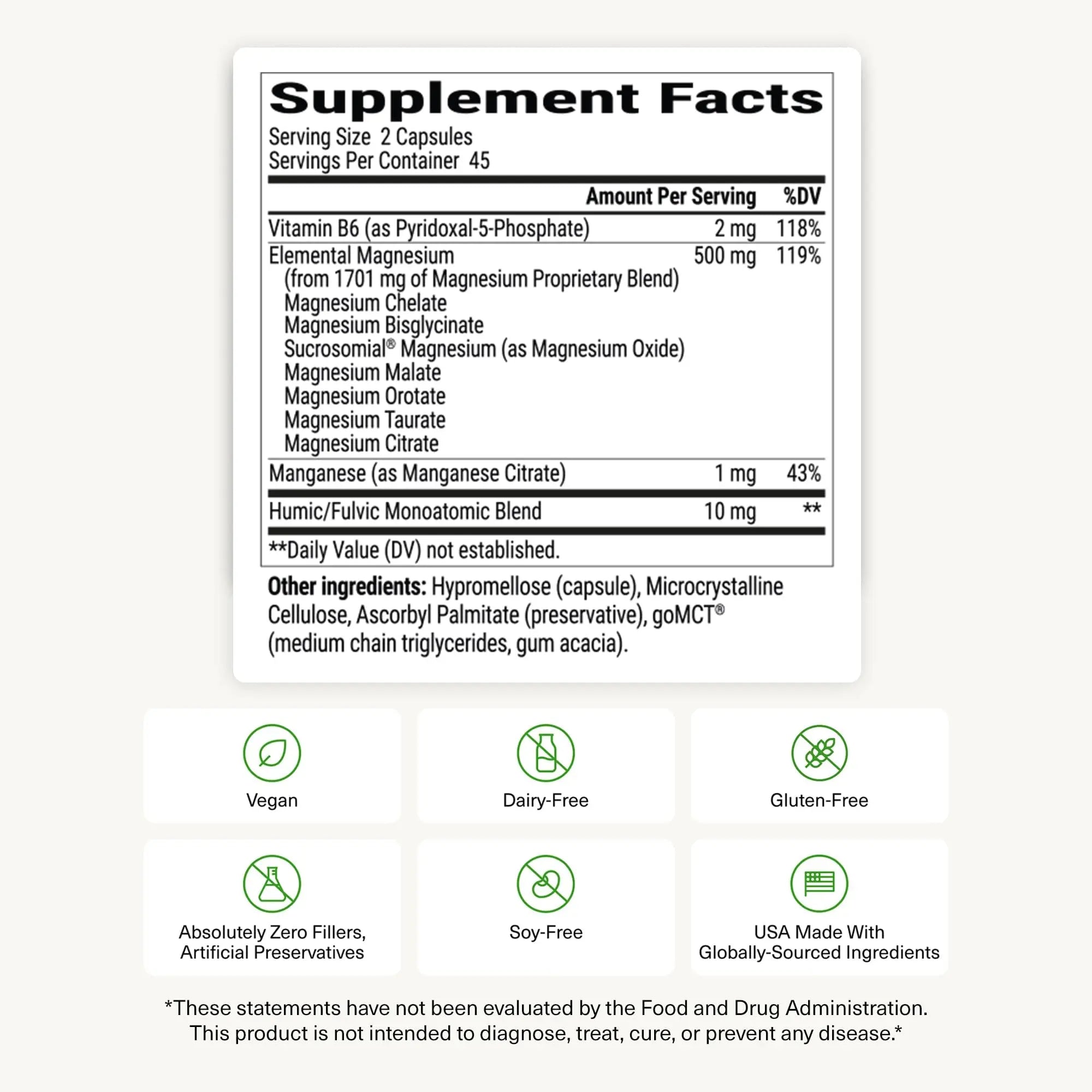 BIOptimizers Magnesium Breakthrough Supplement with 500mg - 7 Forms of Magnesium: Glycinate, Malate, Citrate, and More - Natural Support for Sleep and Cognitive Function -90 Capsules- Calming Vitamins BIOptimizersnz supplements