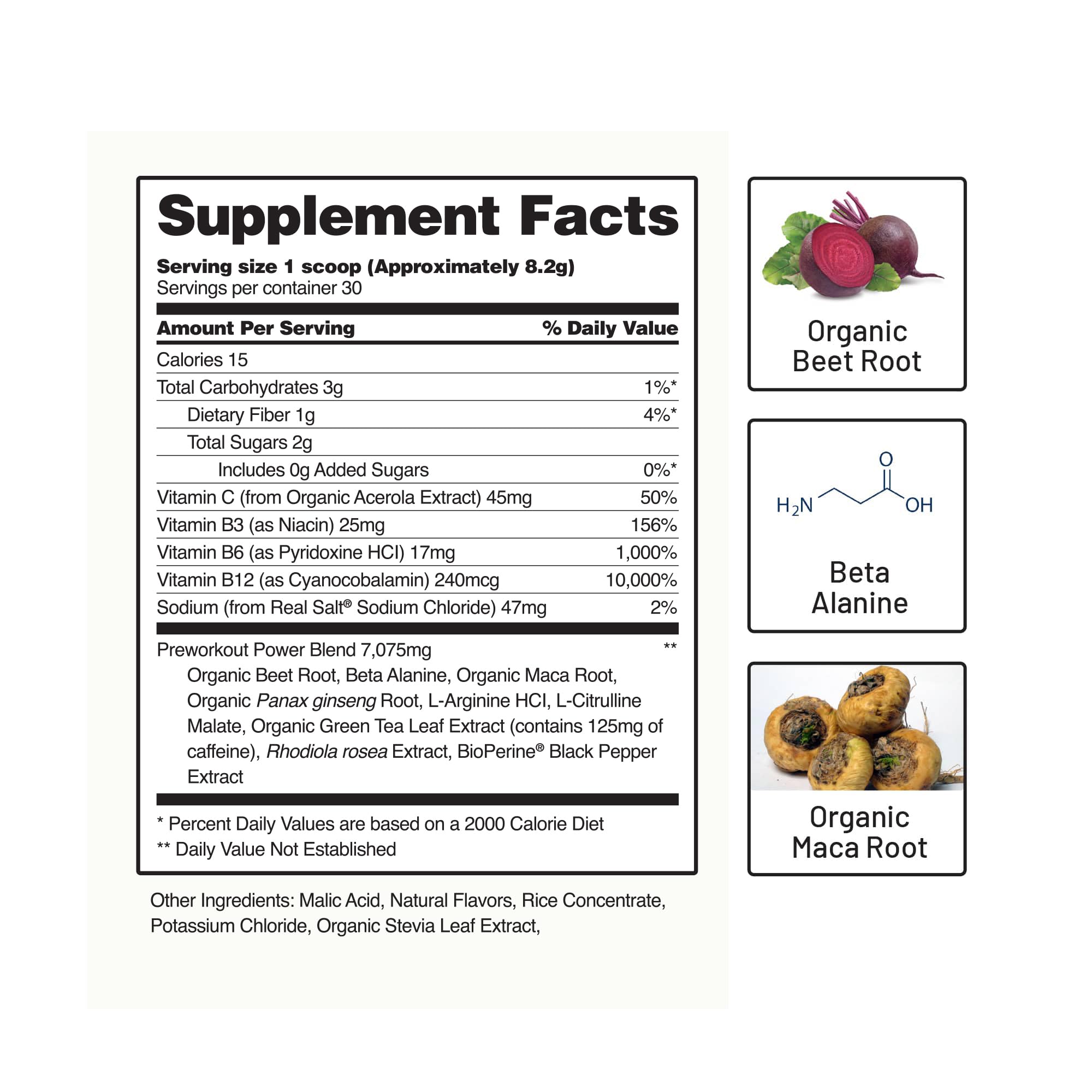 Snap Supplements Preworkout Beet Root Powder, Nitric Oxide Pre Workout with Organic Snap SupplementsAu supplements