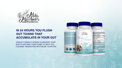 Milamiamor 15 Day Cleanse - Gut and Colon Support | Advanced Gut Cleanse Detox MilamiamorUS supplements