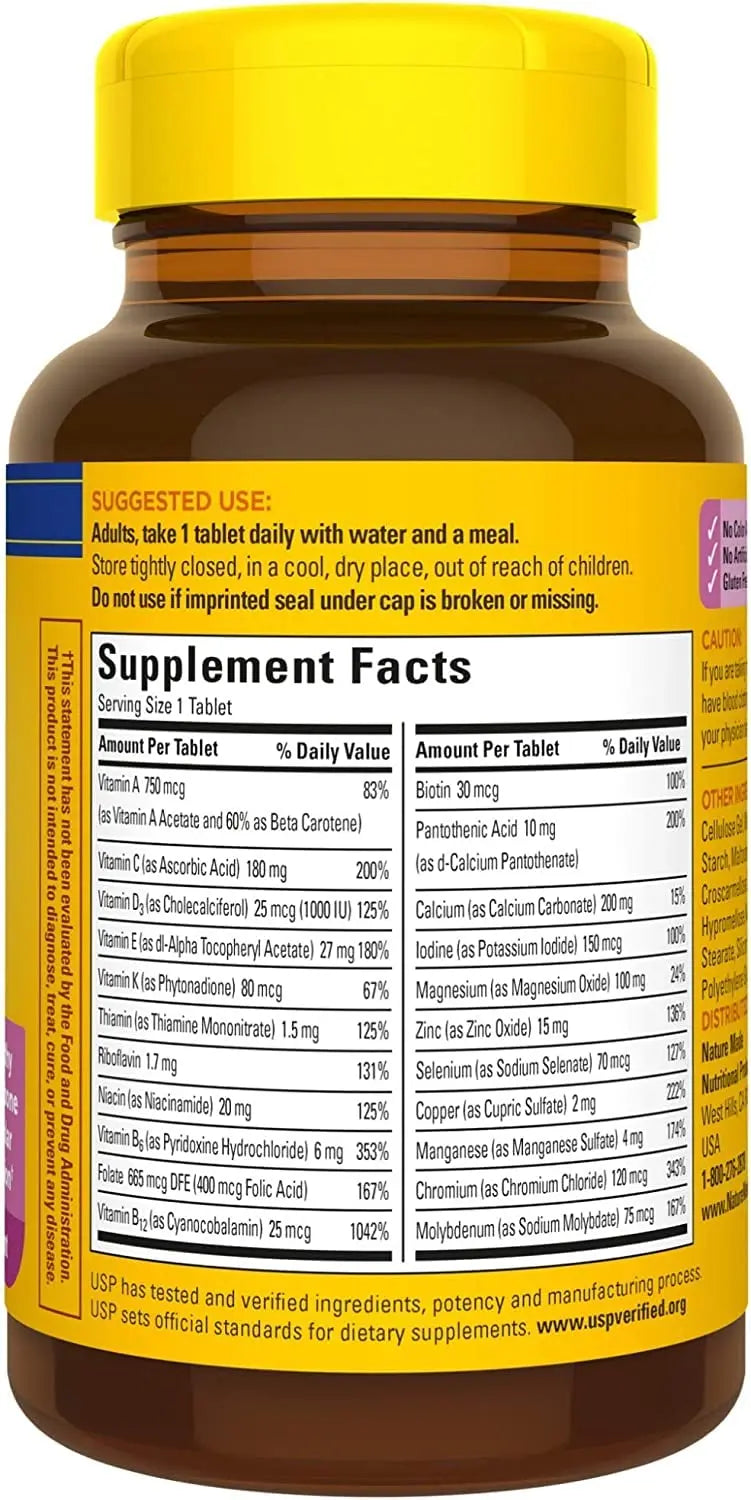 Nature Made Multi for Her 50+ Vitamin/Mineral Tablets 90 ea (Pack of 4) Nature MadeAu supplements