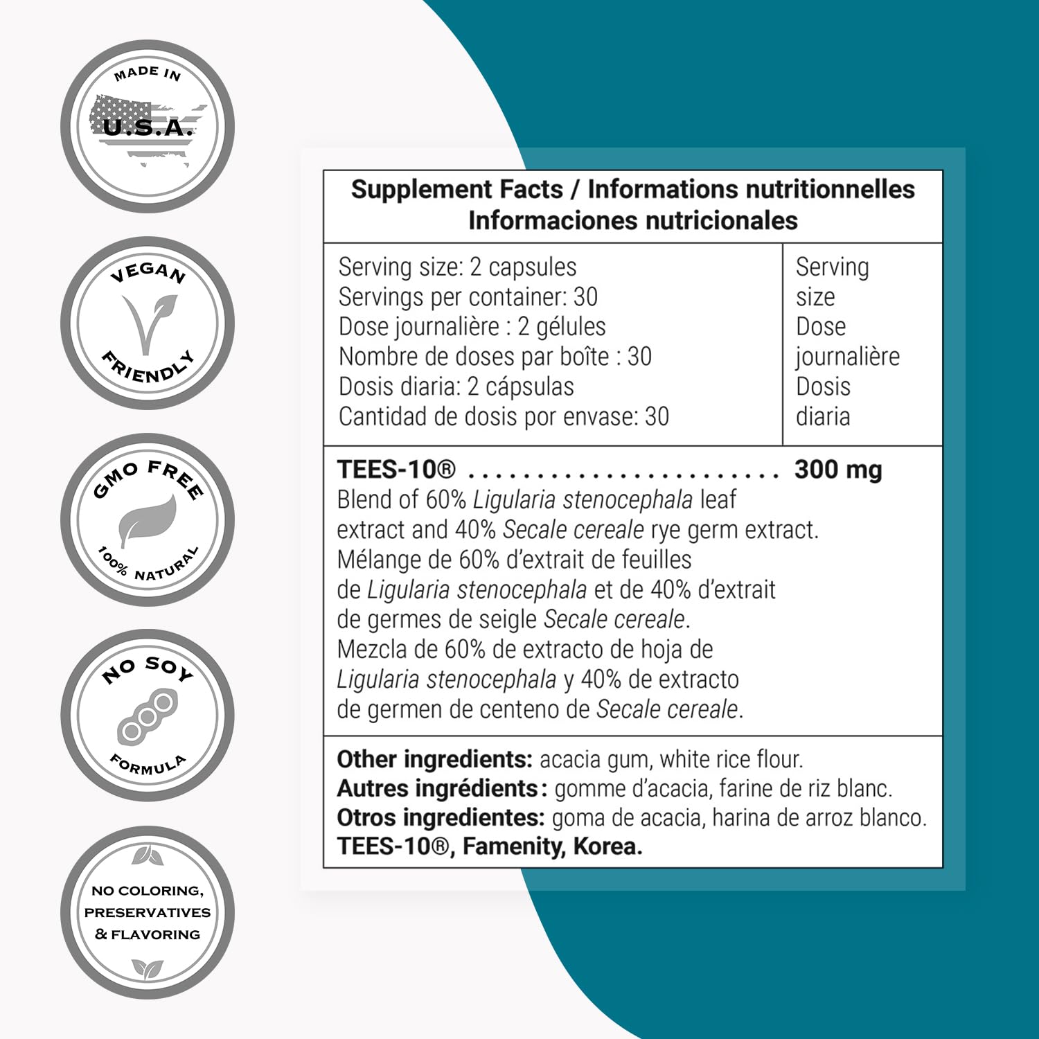 Supersmart - Dental & Gingival Formula (Patented) - Oral Care Supplement - with TEES-10 | Non-GMO & Vegan - 60 Vegetarian Capsules SupersmartAu supplements