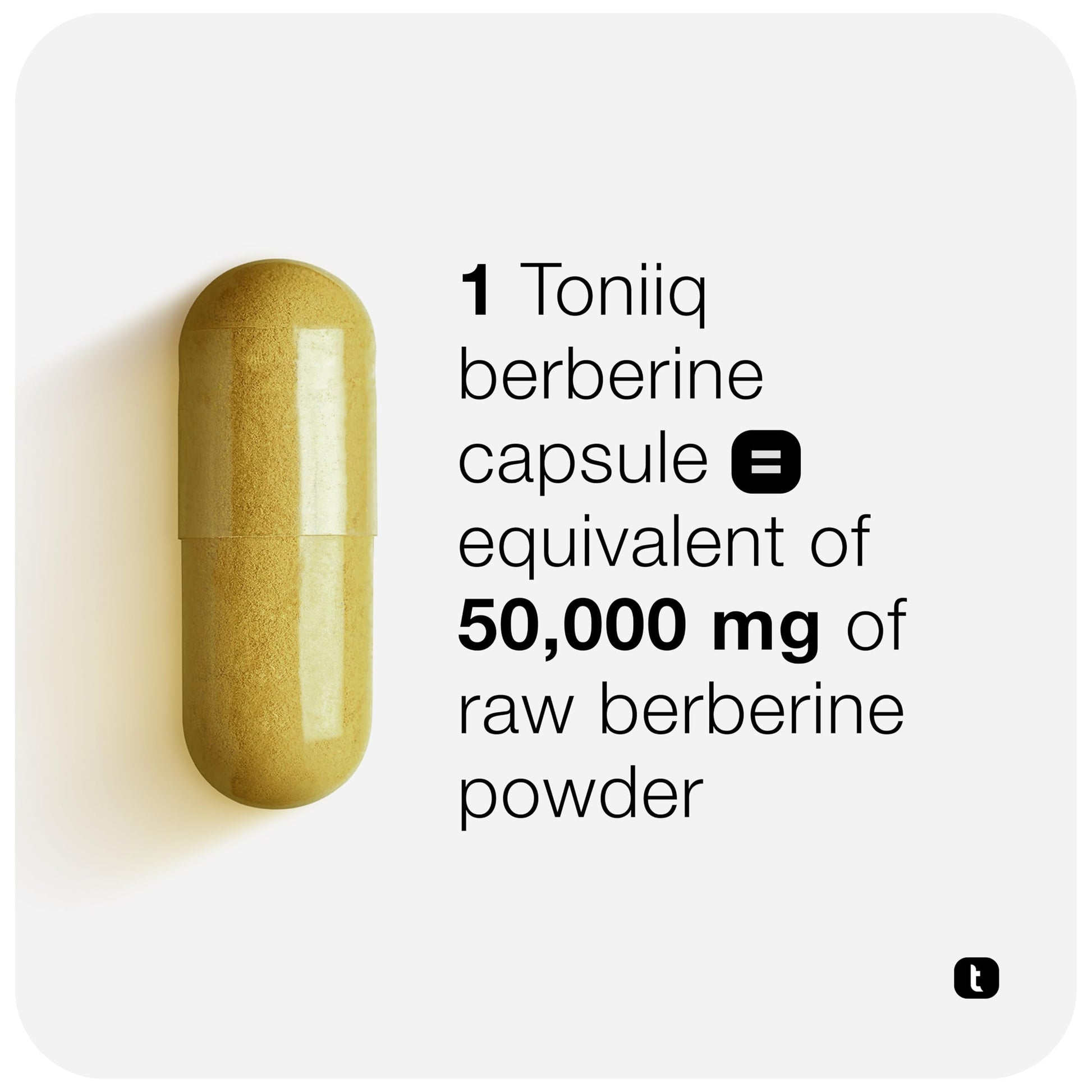 Toniiq Ultra High Strength Berberine HCl from The Himalayas - 100:1 Concentrated Extract - Lab-Tested 97% Berberine HCl - 180 Vegetarian Capsules, 1500 mg per Serving ToniiqAu supplements