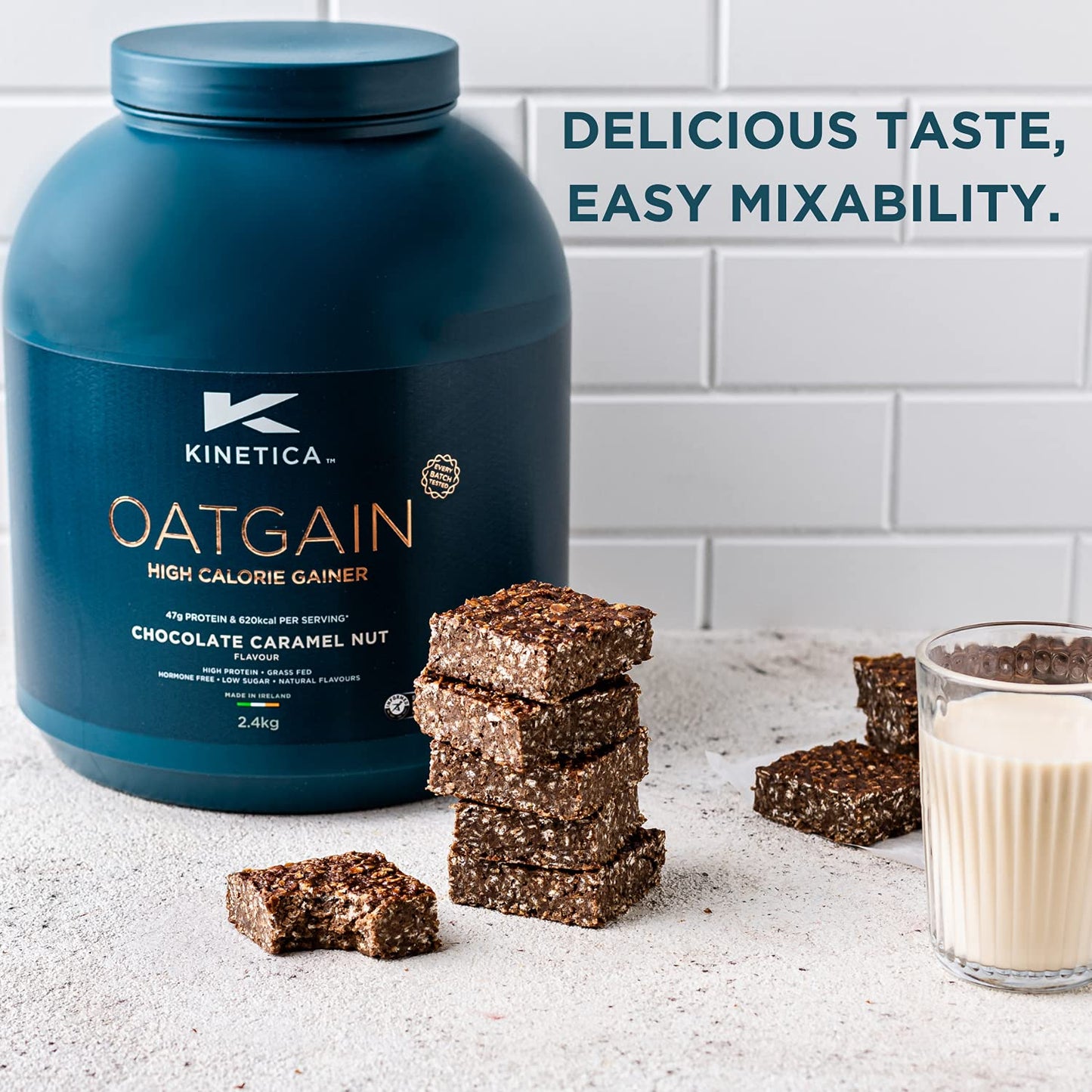 Kinetica OatGain Weight Gainer 600+ Calories & 47g Protein per Serving, 2.4 kg KineticaUS supplements