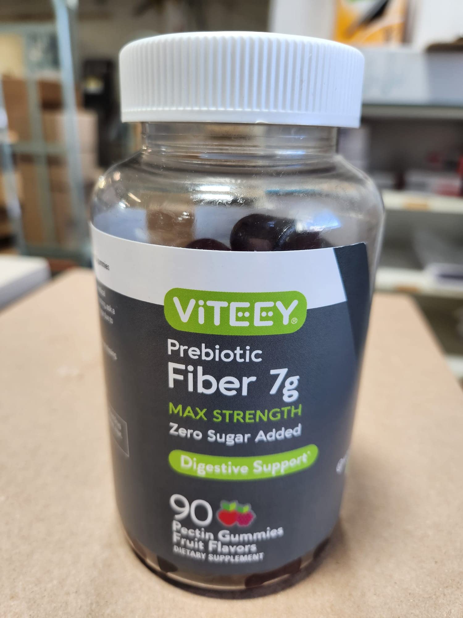 Prebiotic Fiber Gummies 7G Extra Strength [Zero Sugar Added] Digestive Heath Regularity ViteeyAu supplements
