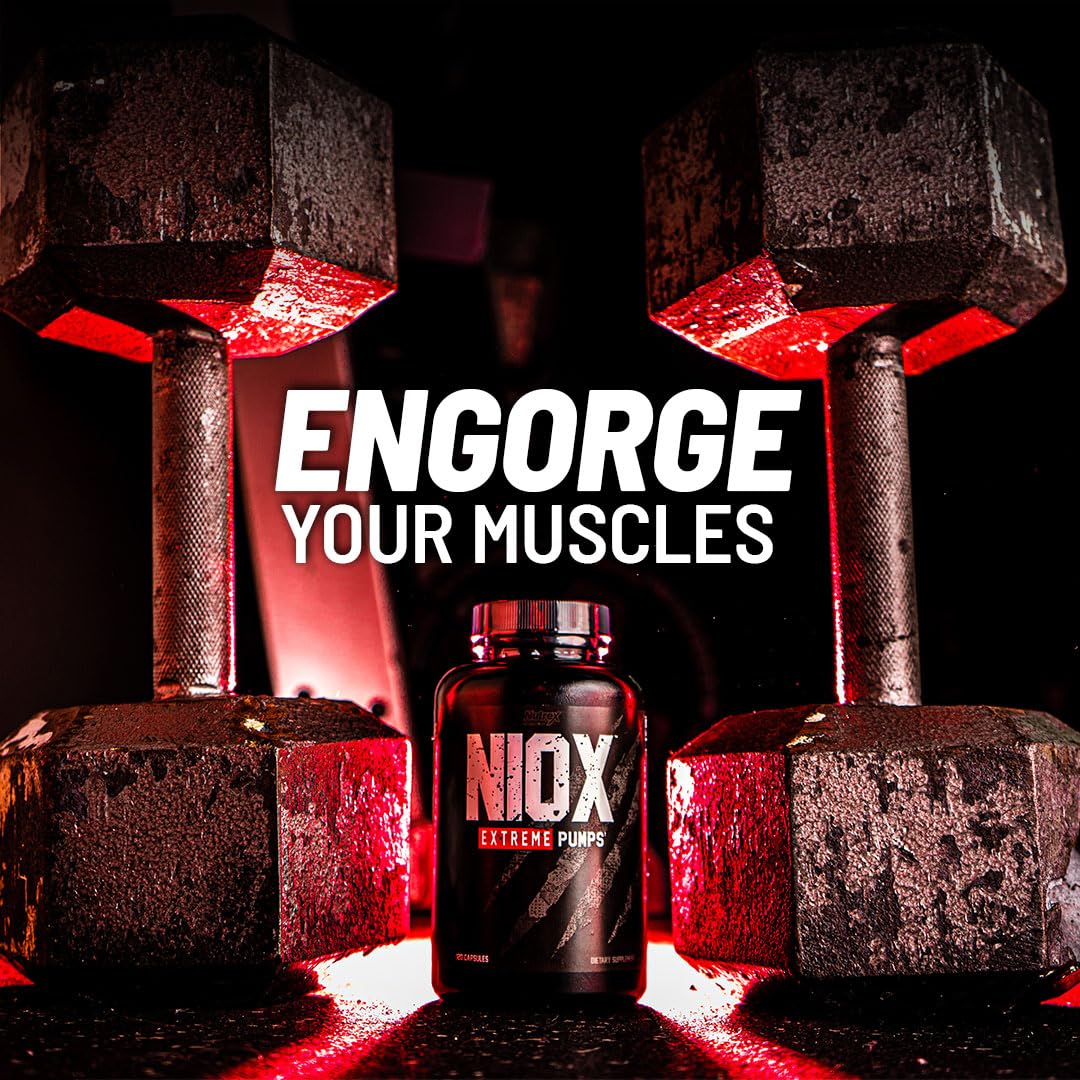 Nutrex Research NIOX Extreme Pumps - 180-Count Pre-Workout Pump Supplement Nutrex ResearchUS supplements