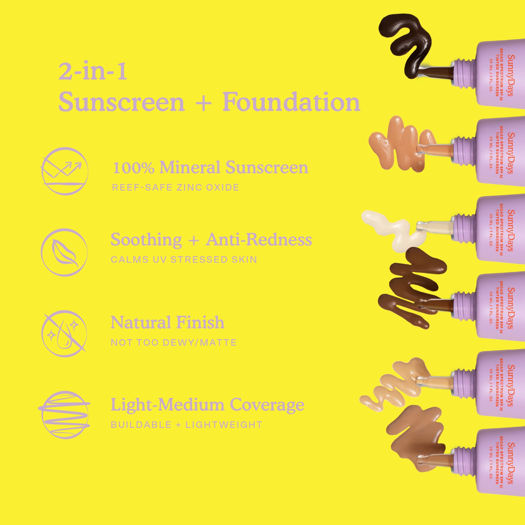 Tower 28 SunnyDays SPF 30 Tinted Moisturizer - 2-in-1 Buildable Coverage Foundation + Mineral Sunscreen for Face - Zinc Oxide, Aloe & Prickly Pear for Sensitive Skin - 15/Light Warm (1 oz) Tower 28Au supplements