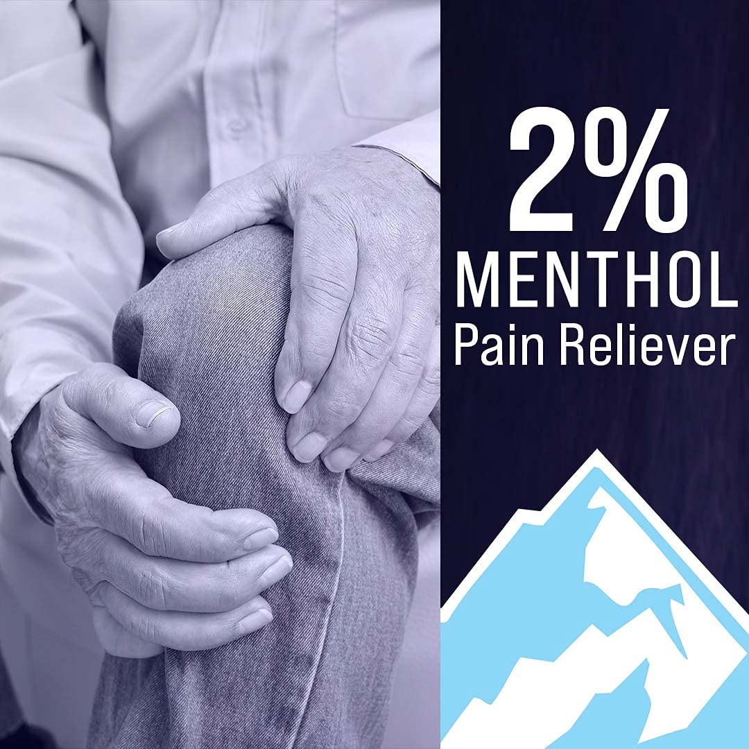 Mineral Ice Original Therapeutic Menthol Pain Relief Gel. Greaseless with "Deepcold" Pain Reliever. Provides Cooling & Penetrating Relief for Arthritis, Simple Backache, Strains & Sprains (8 Ounce) Mineral IceAu supplements