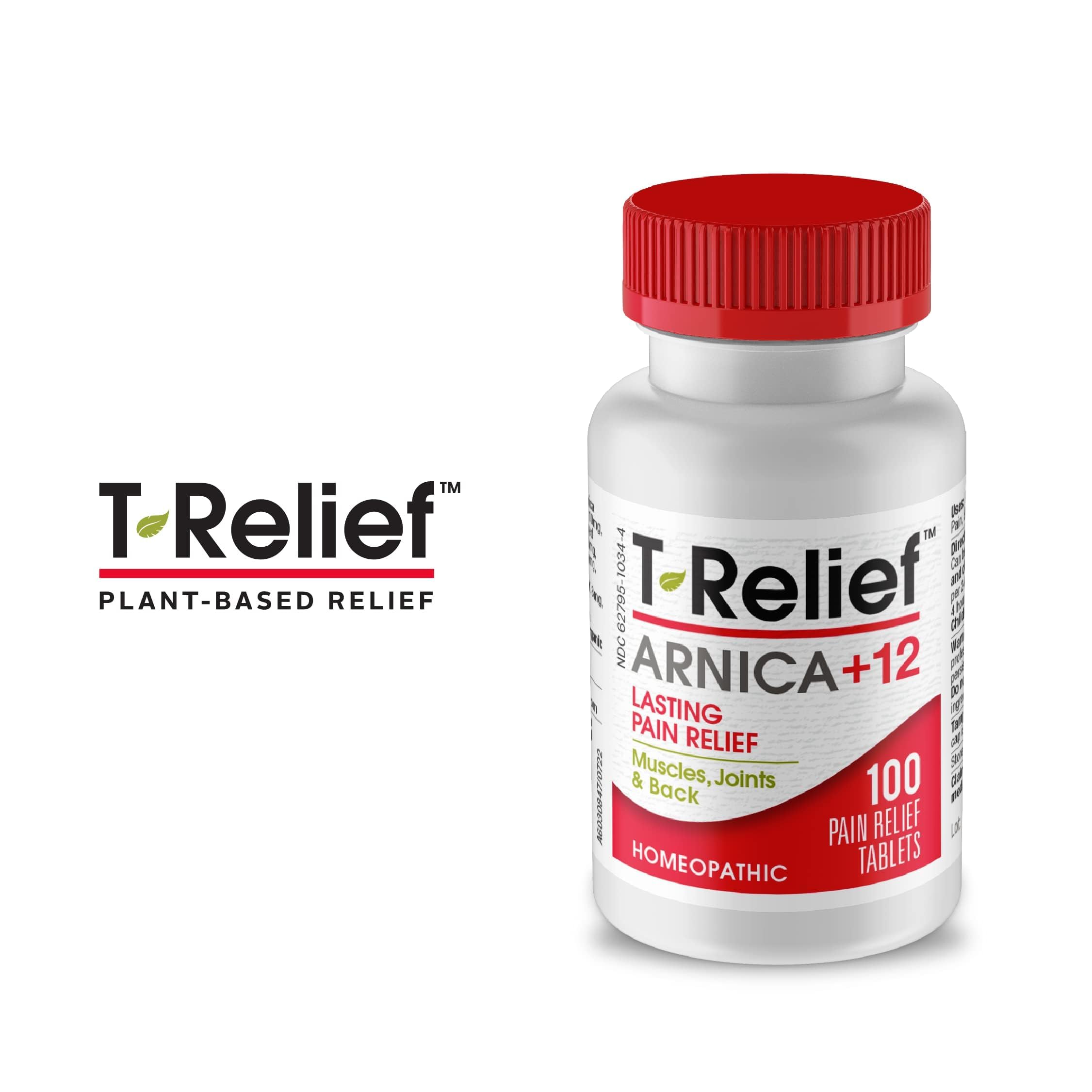 MediNatura T-Relief Arnica +12 Natural Actives - Whole Body Fast-Acting Formula for Women & Men - 100 Tablets MediNaturaAu supplements