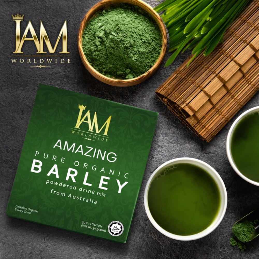 IAM Amazing Pure Organic Barley Powder Drink Barley Green Natural Blend XLXZHYFAu supplements